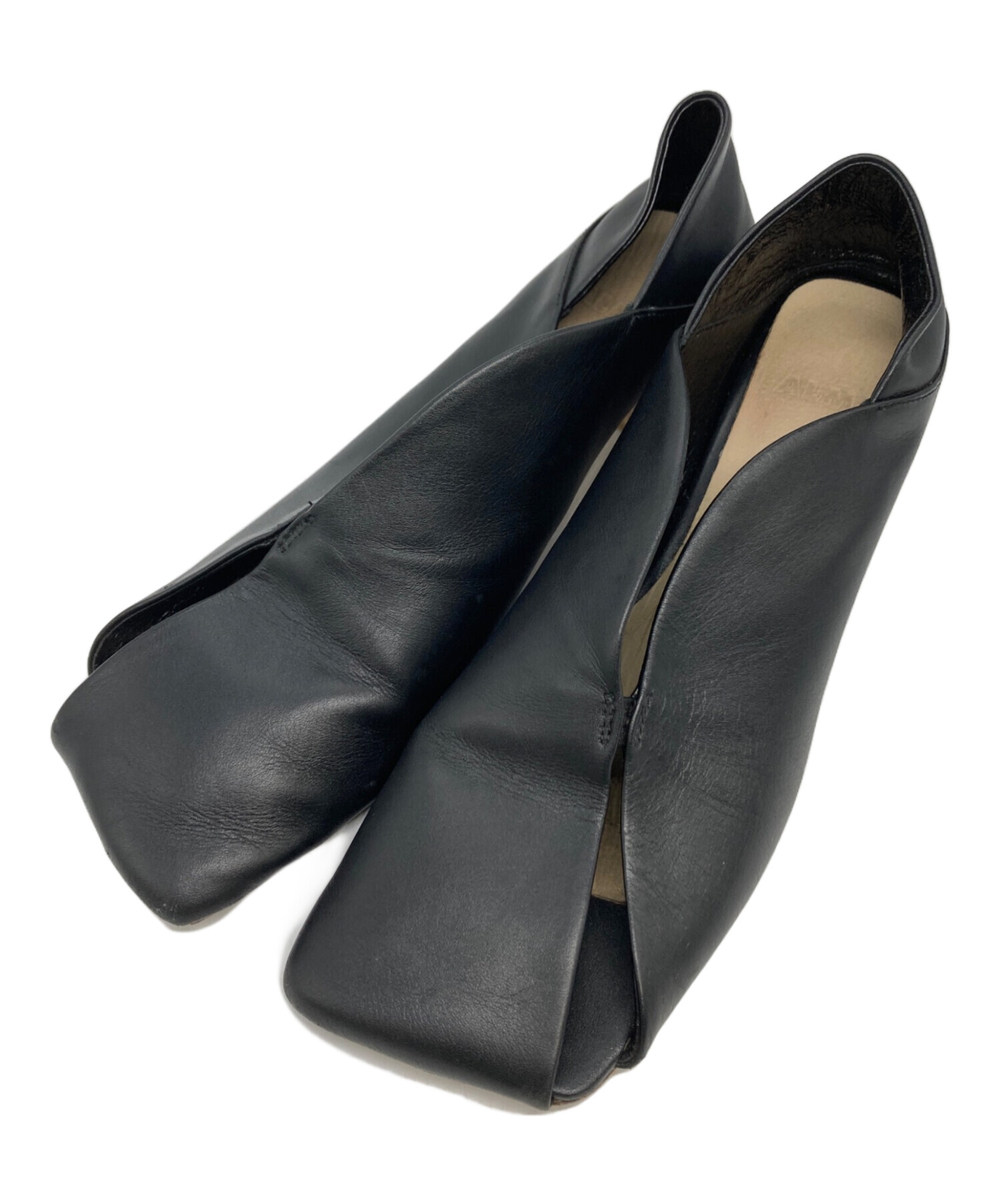 中古・古着通販】ALM. (アルム) ERIN LEATHER PUMPS ブラック サイズ