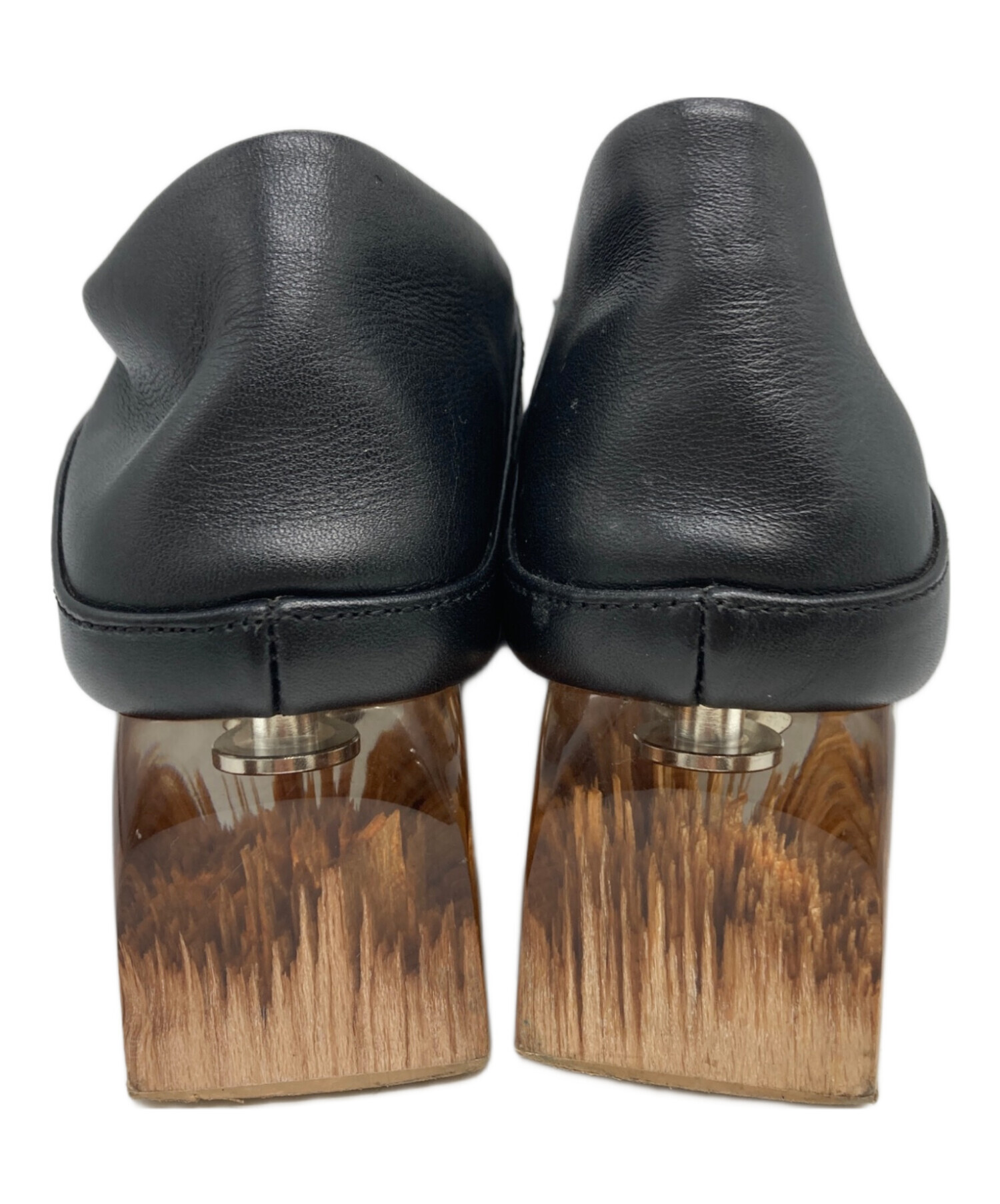 中古・古着通販】ALM. (アルム) ERIN LEATHER PUMPS ブラック サイズ