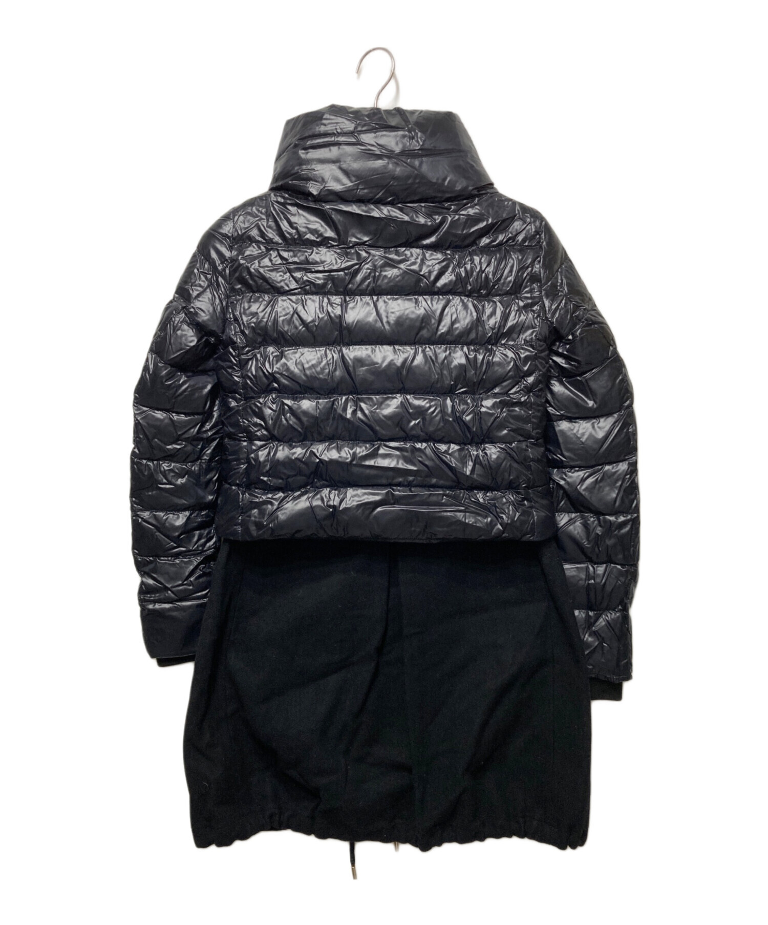 中古・古着通販】HERNO (ヘルノ) 異素材切り替えダウンコート ネイビー