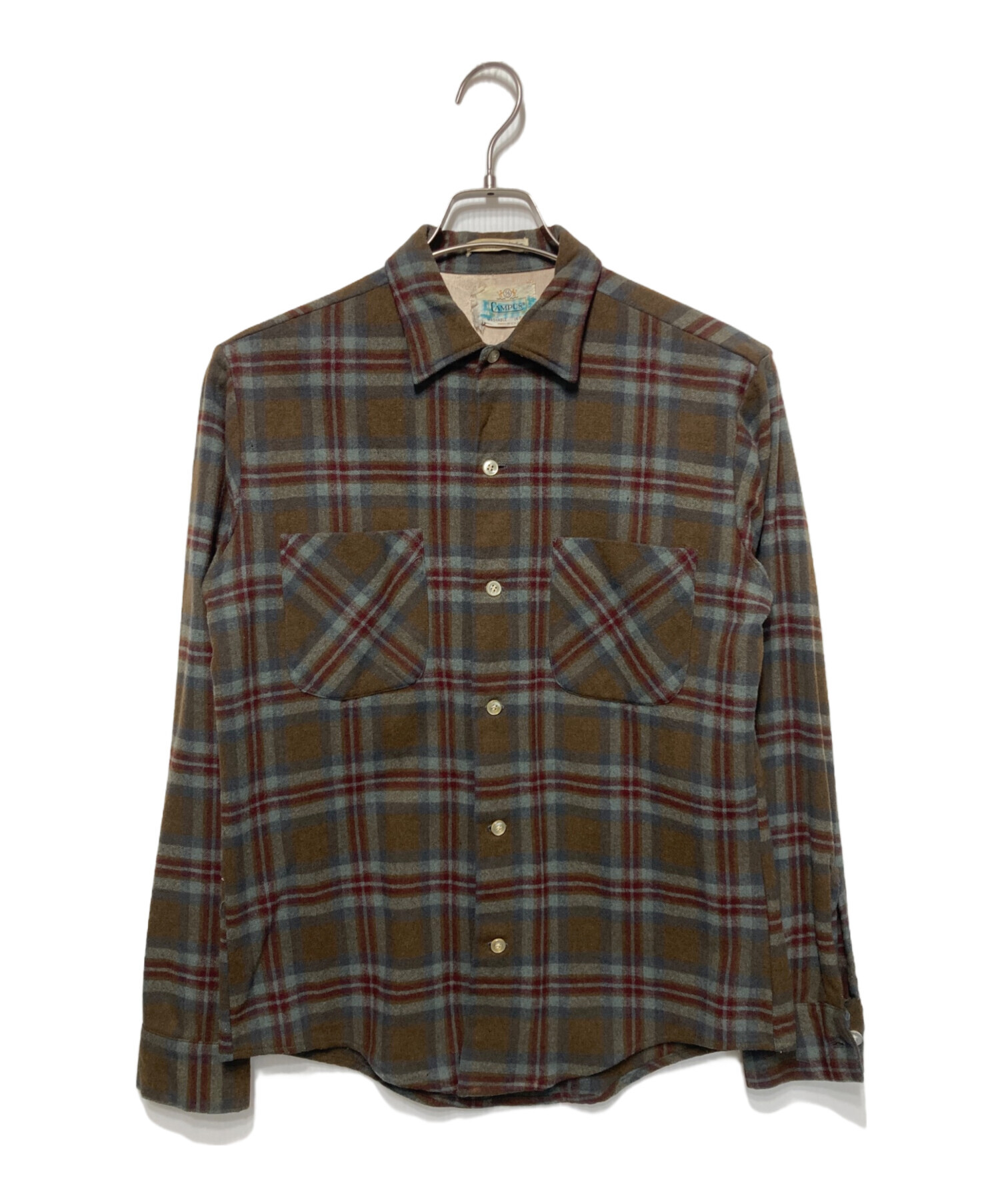 中古・古着通販】CAMPUS (キャンパス) 60'Sヴィンテージウールシャツ