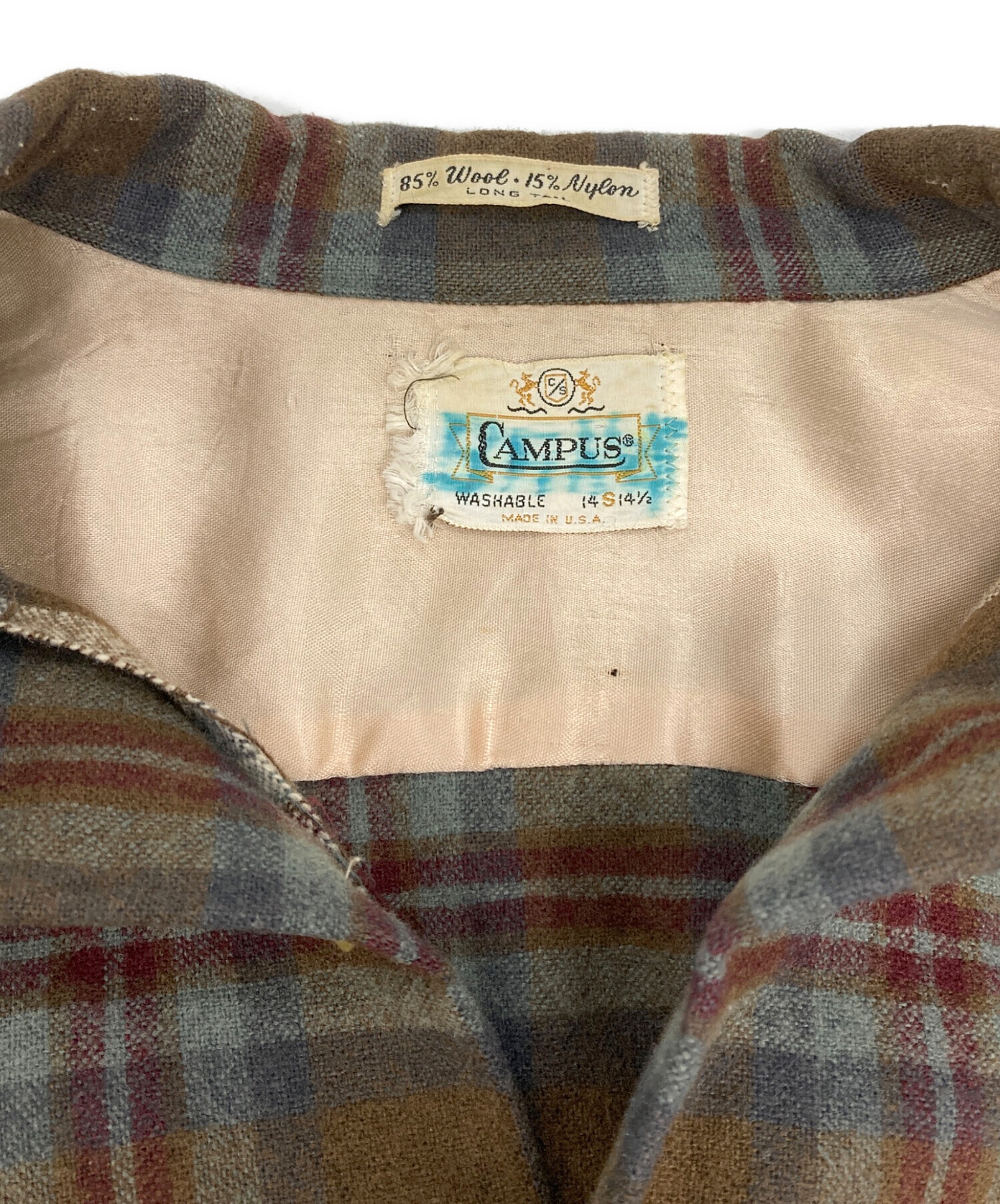 中古・古着通販】CAMPUS (キャンパス) 60'Sヴィンテージウールシャツ