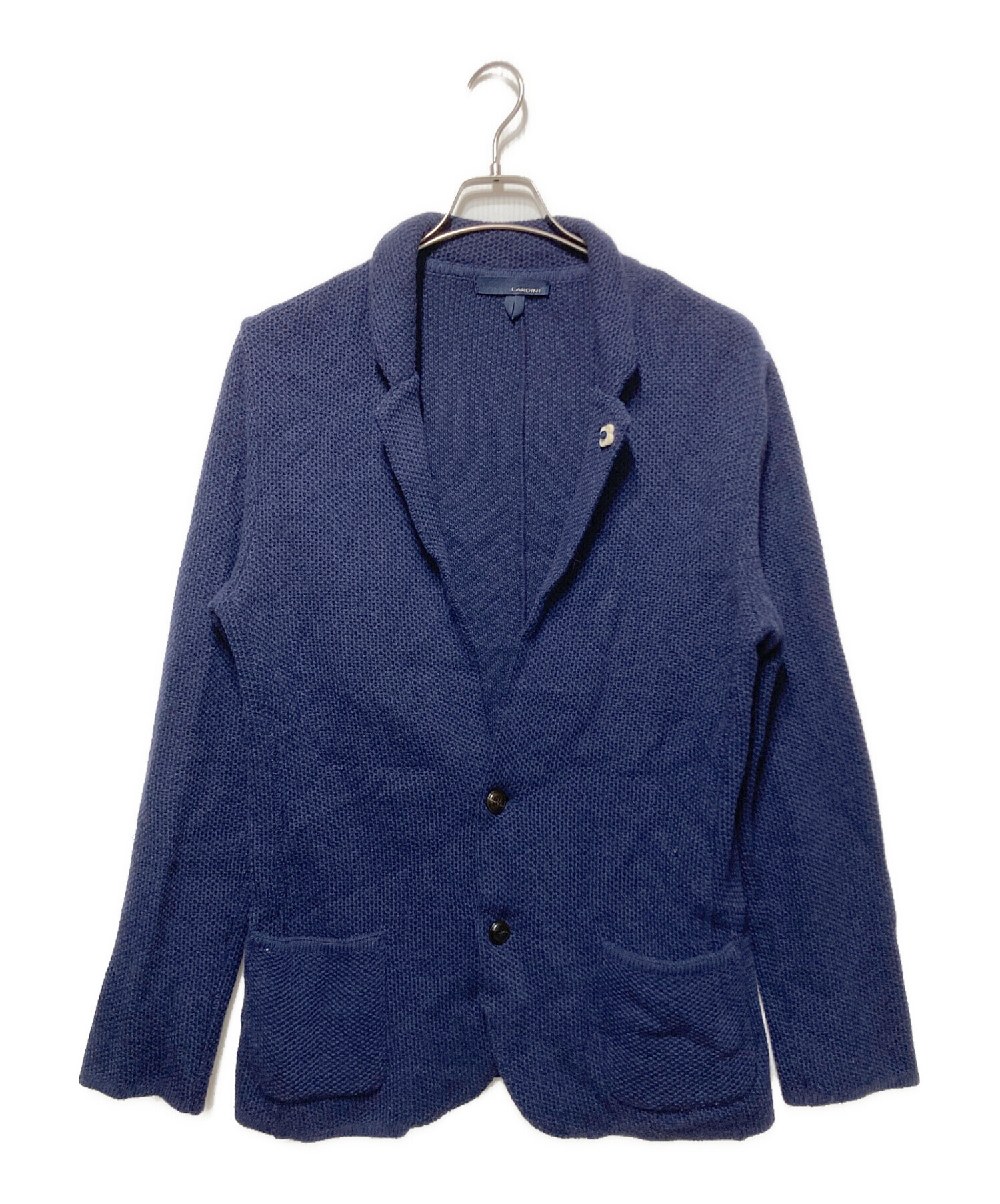 中古・古着通販】LARDINI (ラルディーニ) ニットジャケット ネイビー
