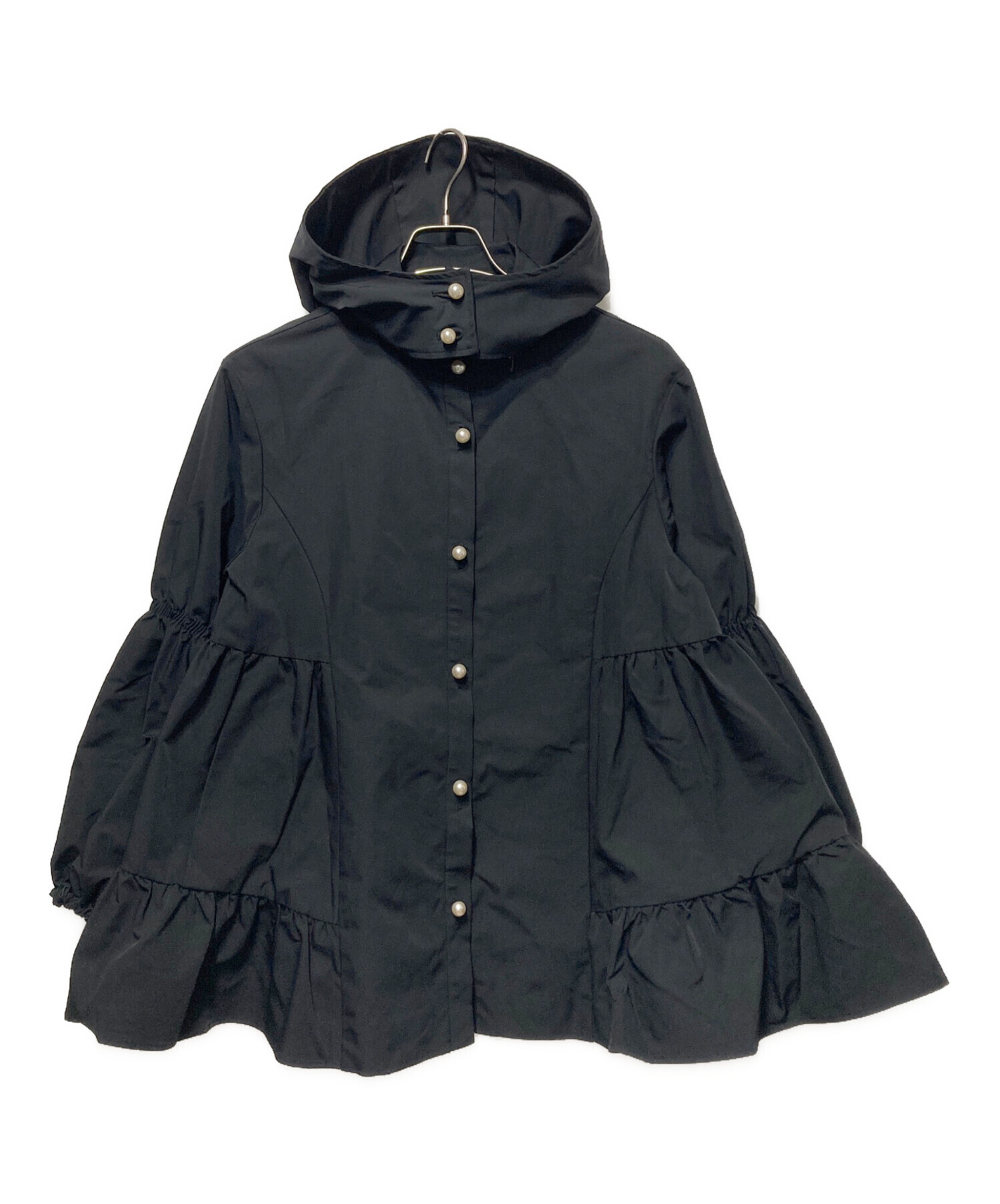 中古・古着通販】Sono (ソーノ) サイドティアードブルゾン ブラック