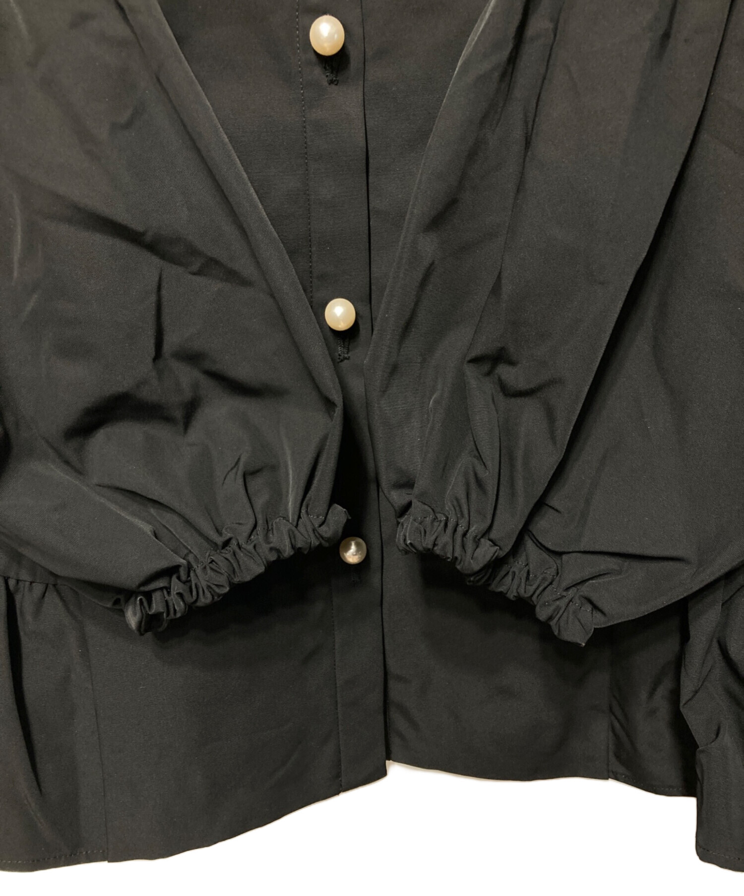 中古・古着通販】Sono (ソーノ) サイドティアードブルゾン ブラック