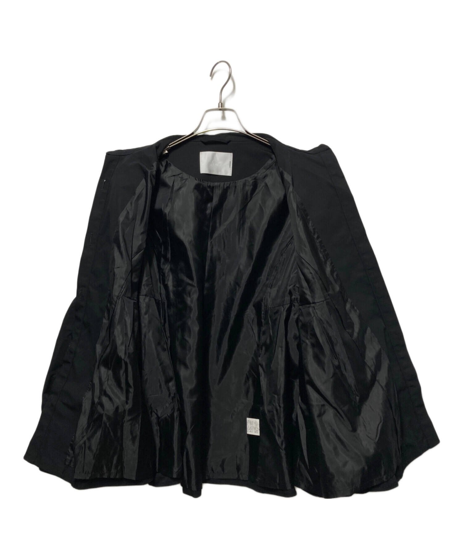 中古・古着通販】Sono (ソーノ) サイドティアードブルゾン ブラック