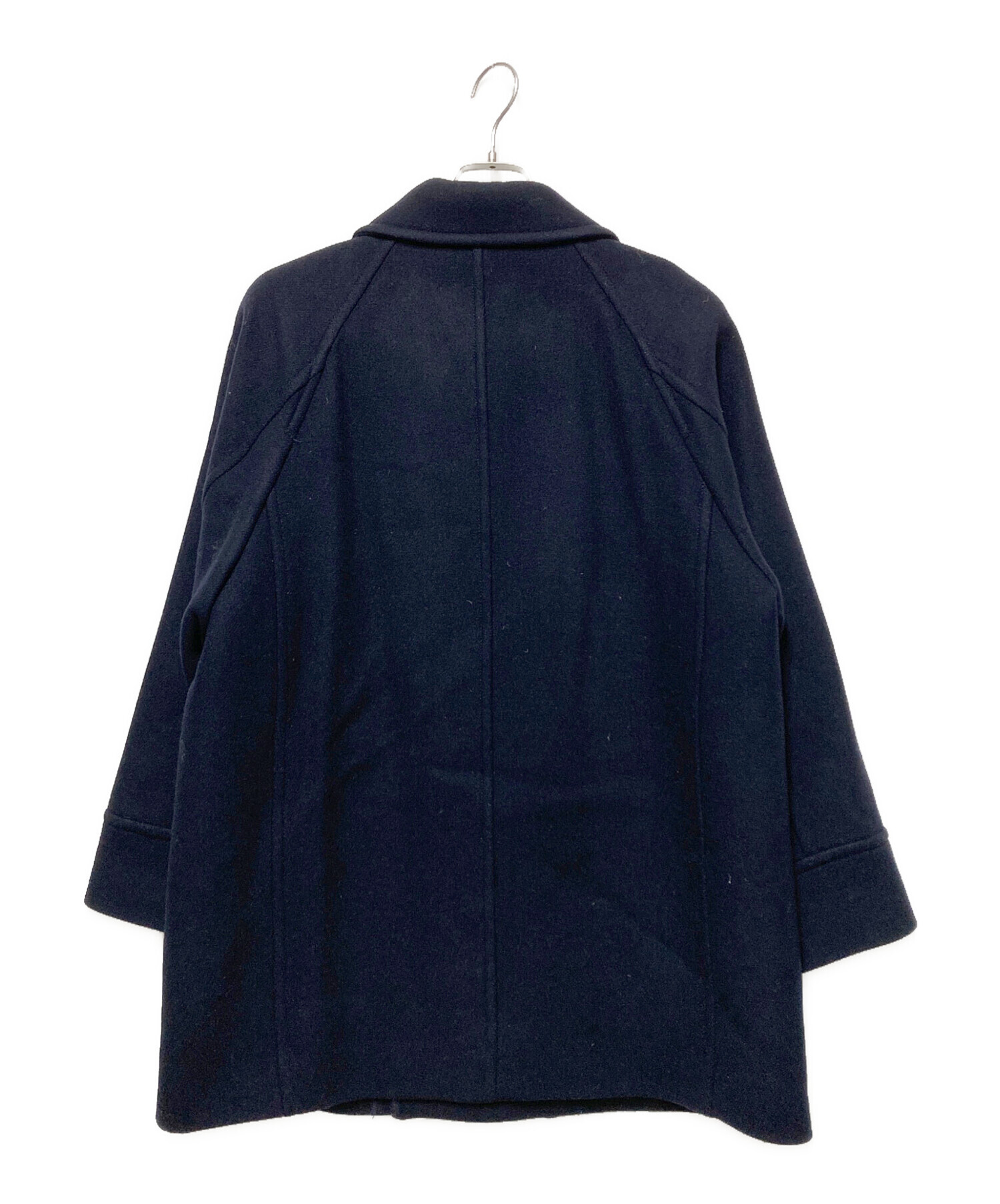 中古・古着通販】uncrave (アンクレイヴ) メルトンPコート ネイビー