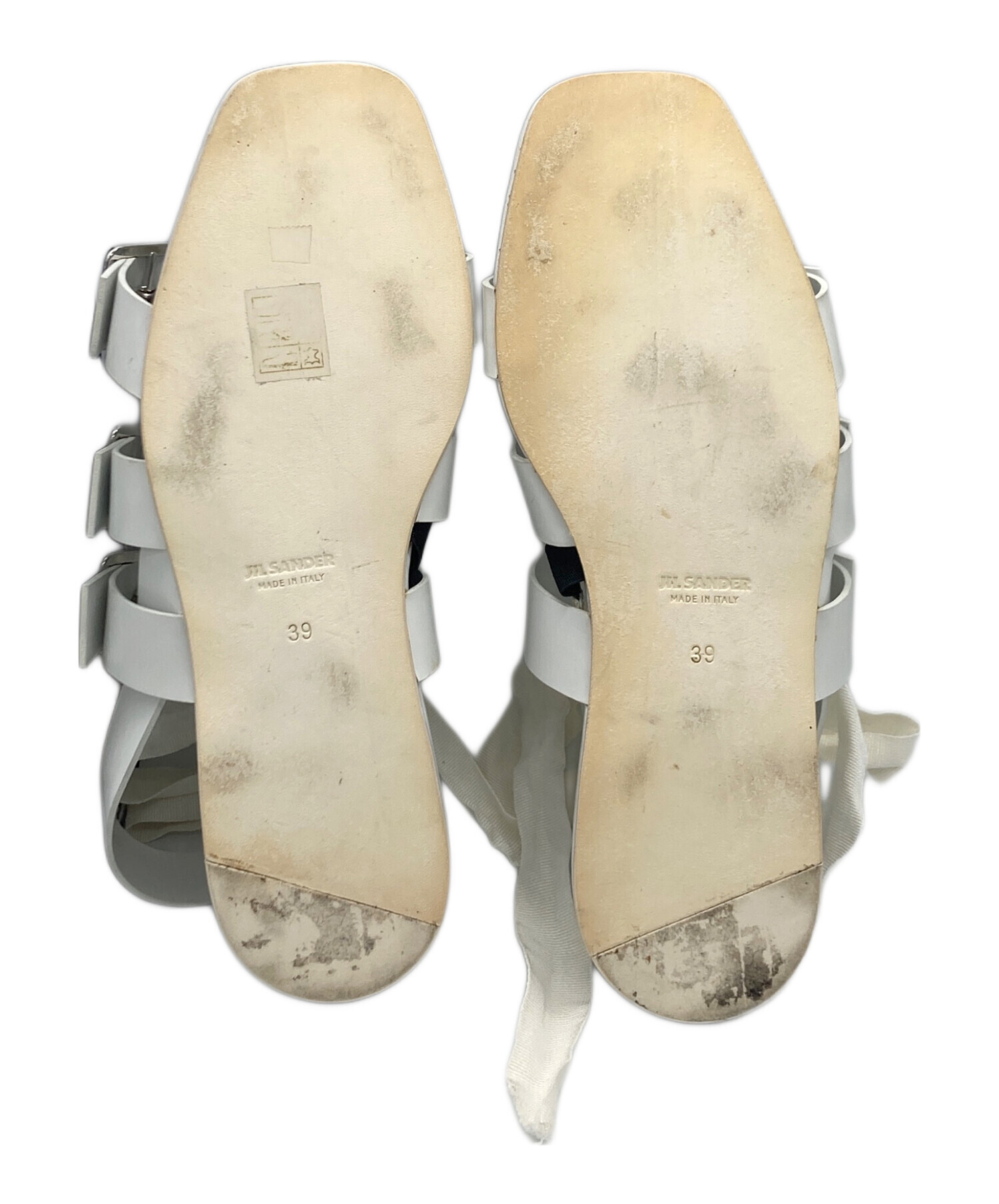 中古・古着通販】JIL SANDER (ジルサンダー) サンダル ホワイト サイズ 