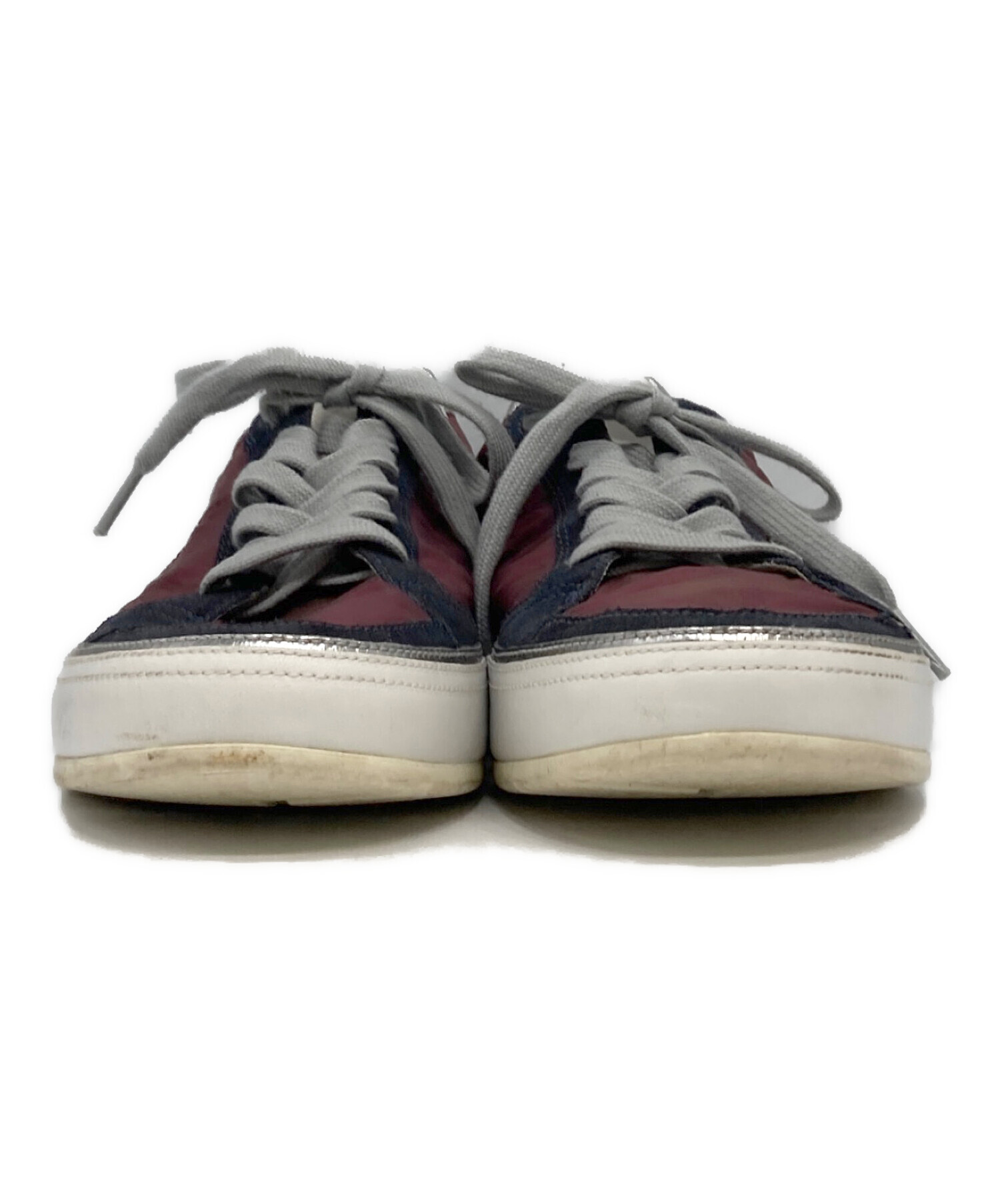 中古・古着通販】PRADA (プラダ) ナイロンスニーカー レッド サイズ:8 
