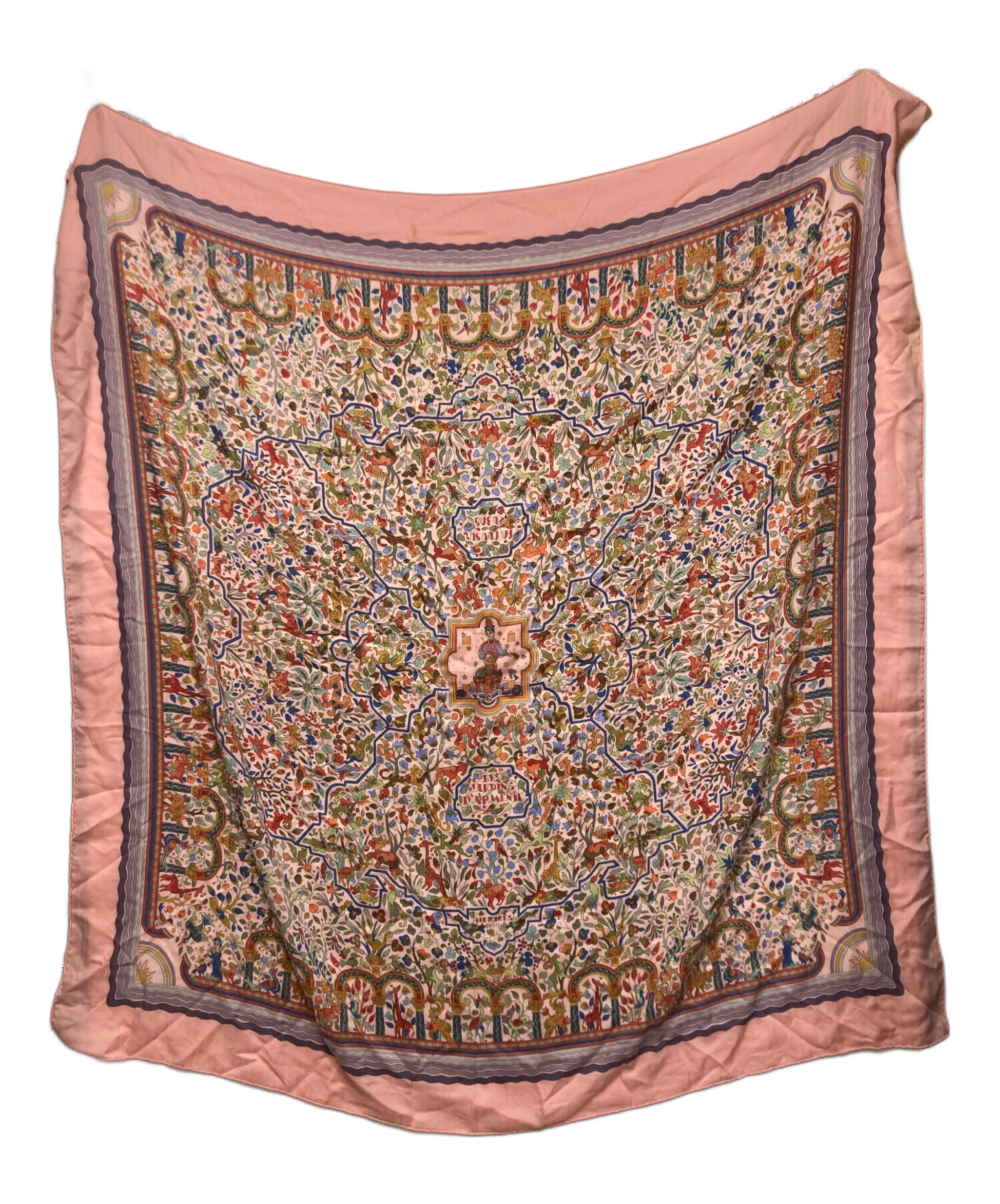 中古・古着通販】HERMES (エルメス) カレ140大判スカーフ ピンク