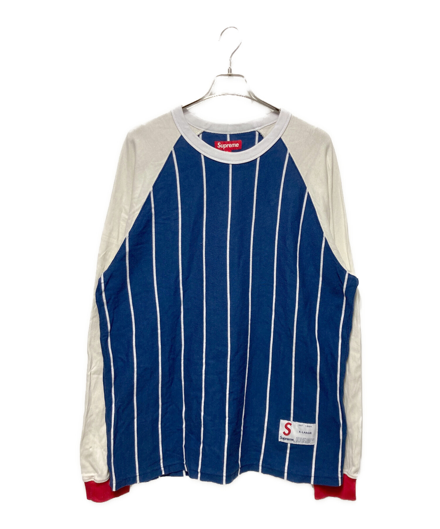 中古・古着通販】SUPREME (シュプリーム) Stripe Raglan L/S Top