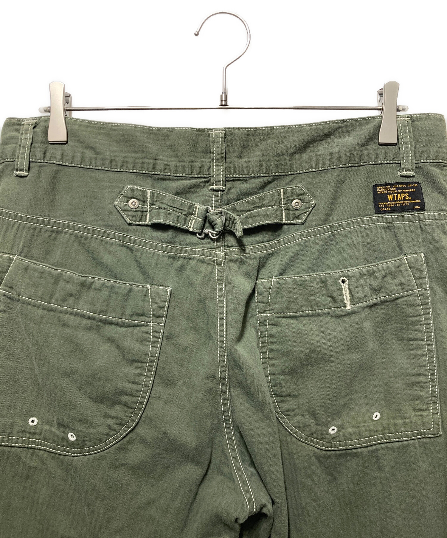 中古・古着通販】WTAPS (ダブルタップス) HBTワークパンツ カーキ 