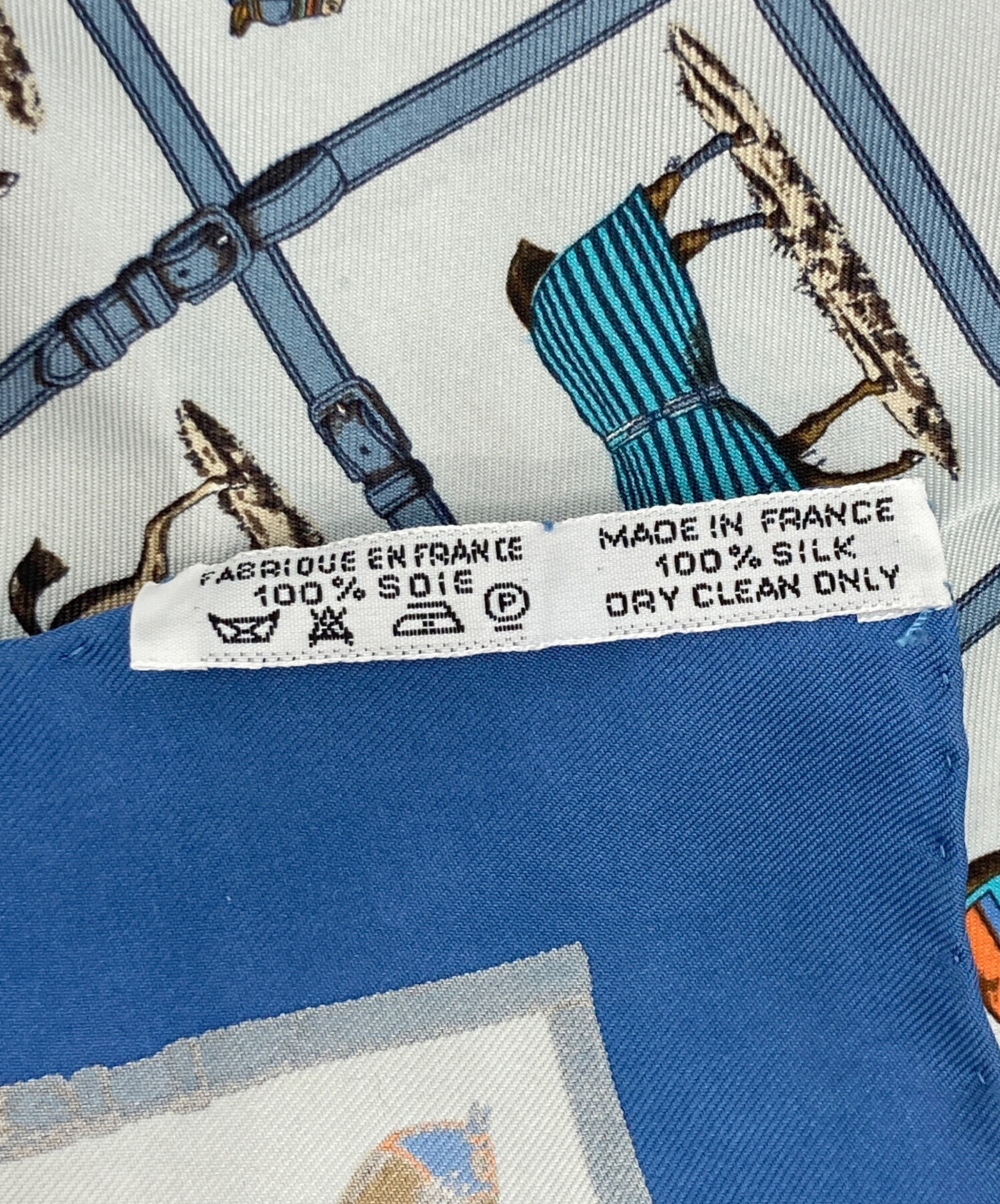 中古・古着通販】HERMES (エルメス) プチカレ ブルー×ホワイト