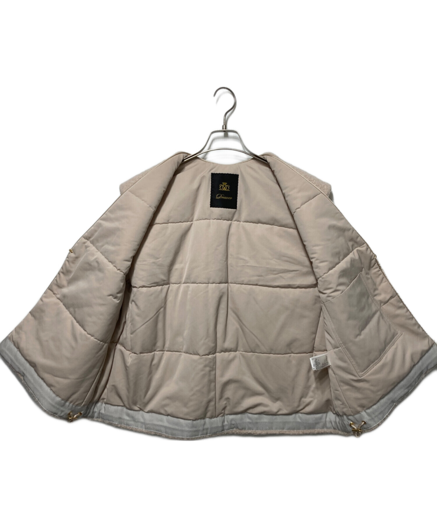 中古・古着通販】Drawer (ドゥロワー) FALL2 ボアジレ ベージュ サイズ