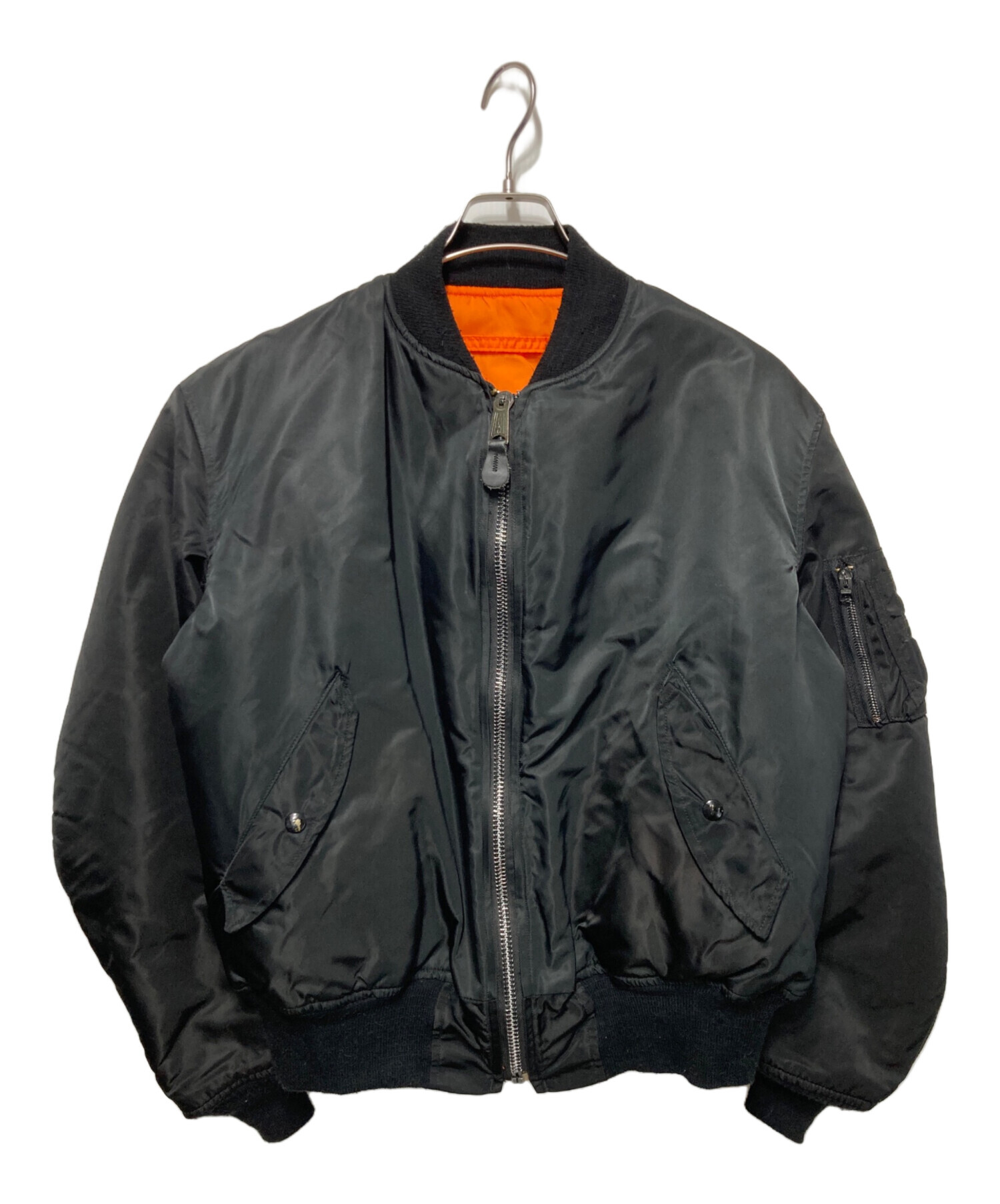 中古・古着通販】KIFFE (キッフェ) MA-1ジャケット ブラック サイズ:L 