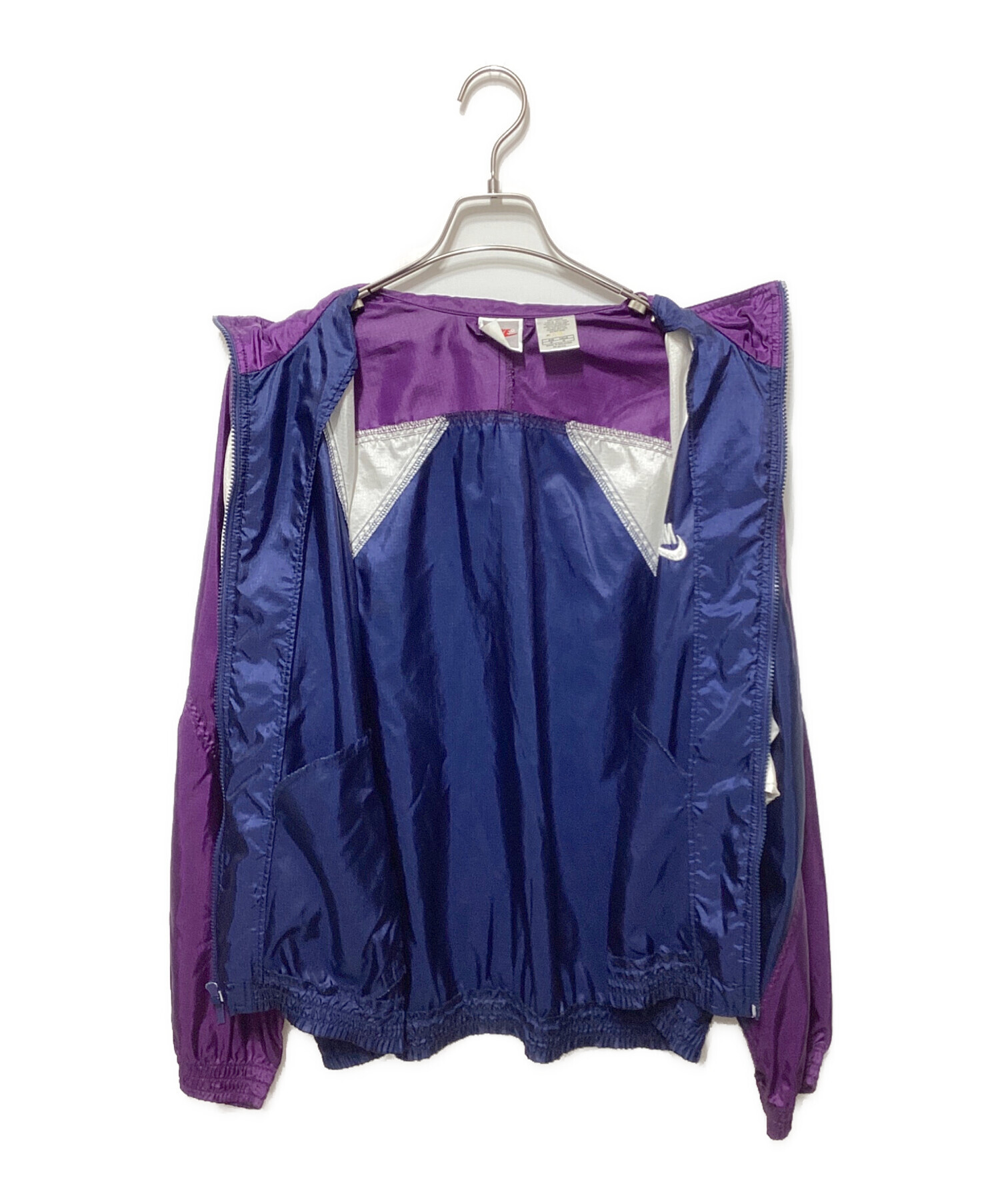 中古・古着通販】NIKE (ナイキ) ナイロンジャケット パープル サイズ:M