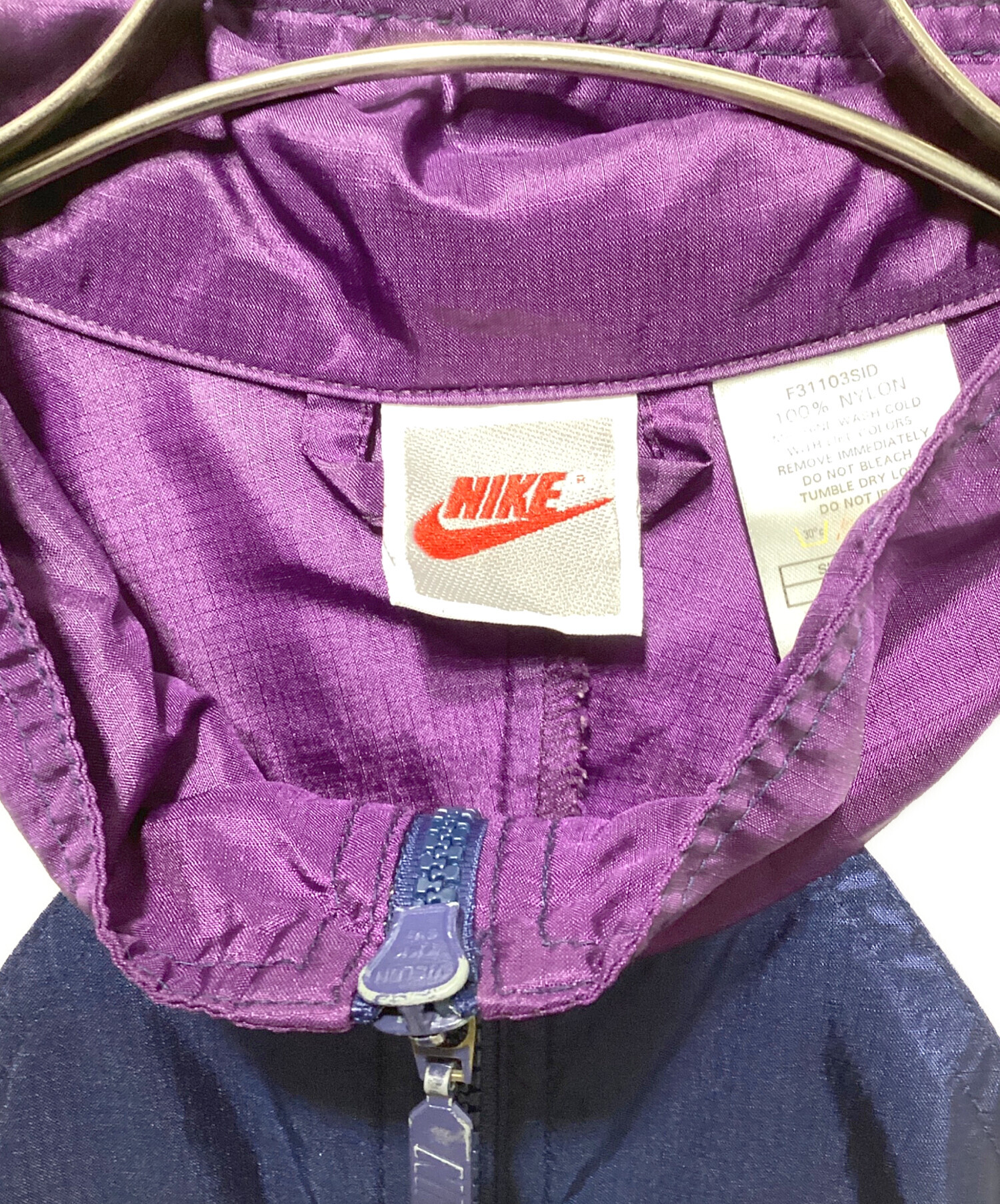 中古・古着通販】NIKE (ナイキ) ナイロンジャケット パープル サイズ:M