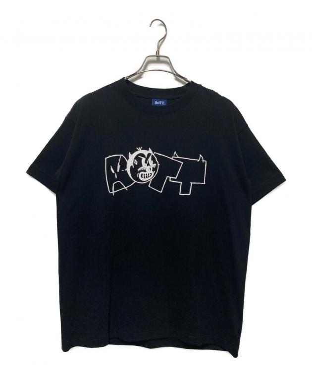 新品 BoTT ボット 2Y Tee ロゴ Tシャツ ブラック 中古・古着通販】BoTT (ボット) プリントTシャツ ブラック サイズ:L
