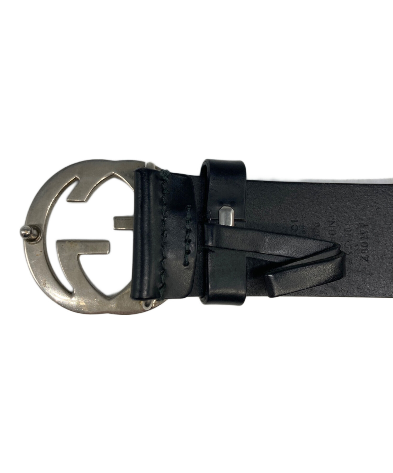 中古・古着通販】GUCCI (グッチ) インターロッキングGレザーベルト