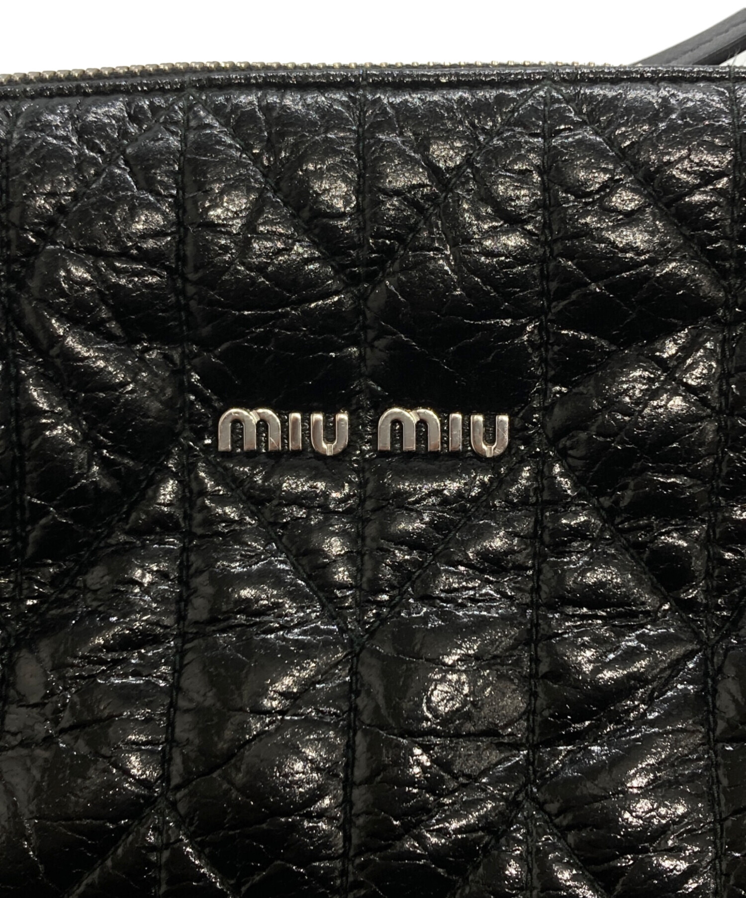 中古・古着通販】MIU MIU (ミュウミュウ) ショルダーバッグ ブラック