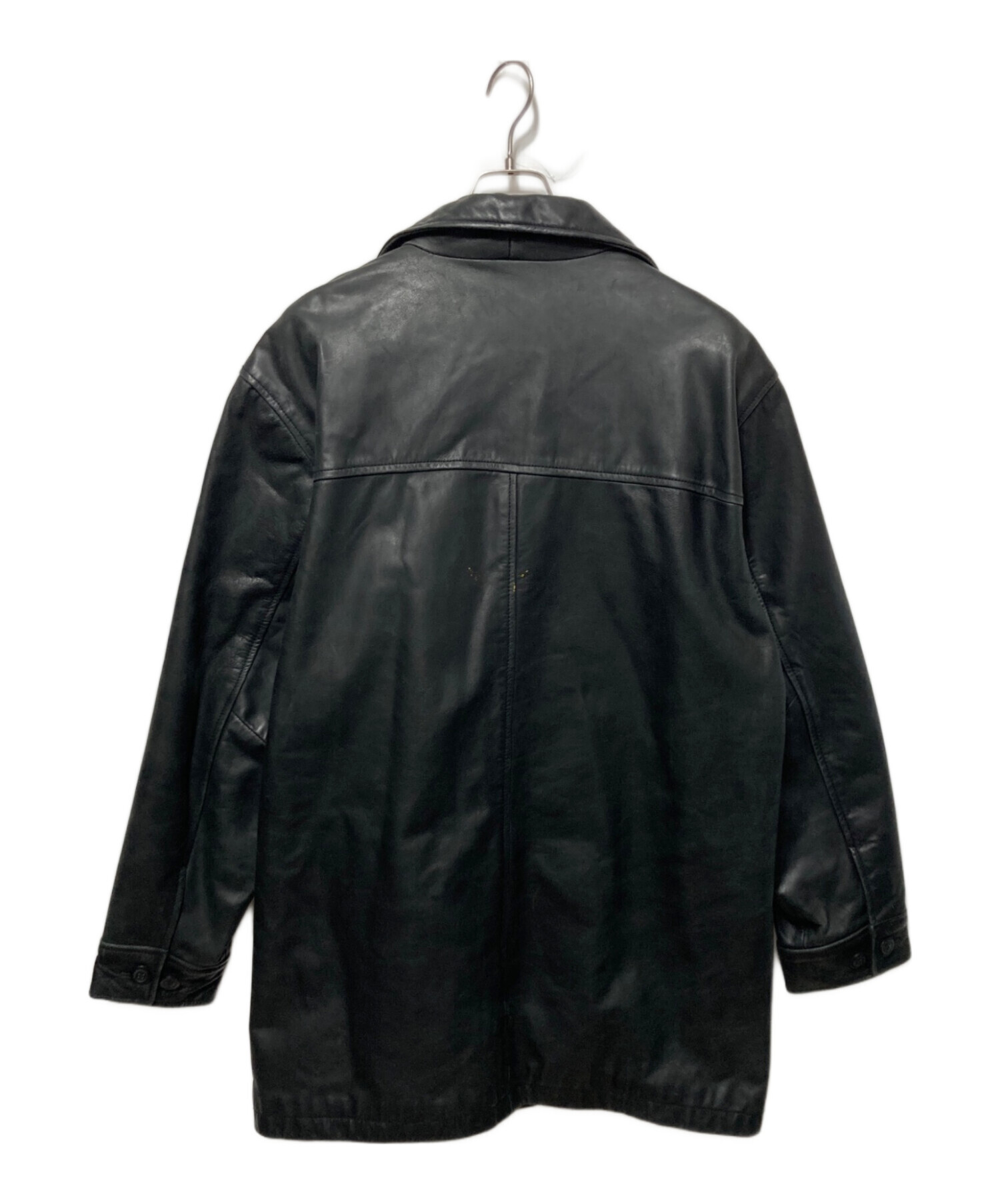 中古・古着通販】GAP (ギャップ) 90'S レザーコート ブラック サイズ:L