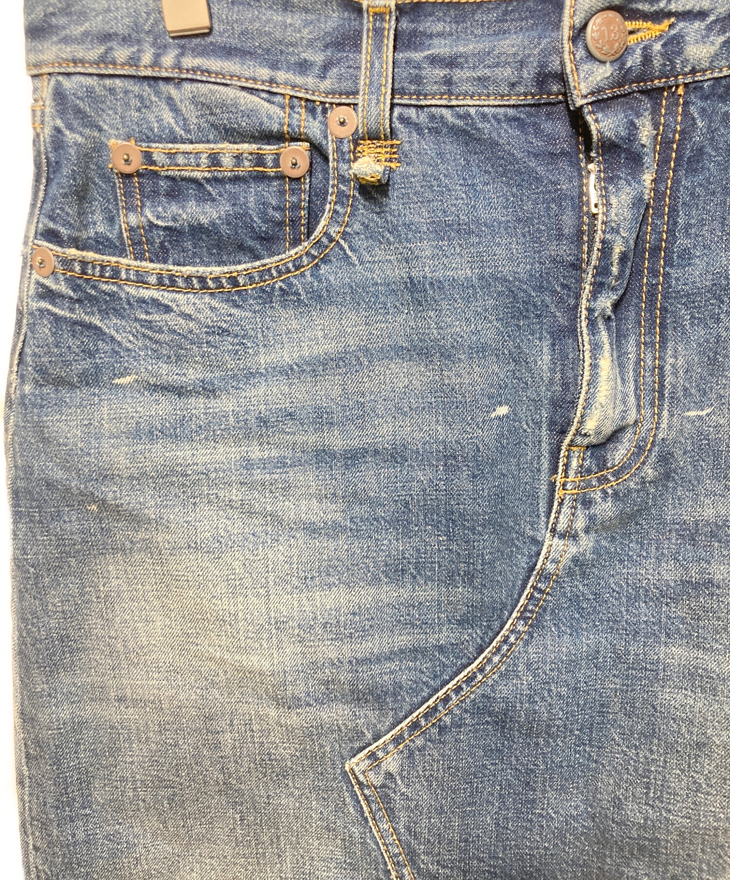 中古・古着通販】R13 (アールサーティン) JESSE SKIRT インディゴ
