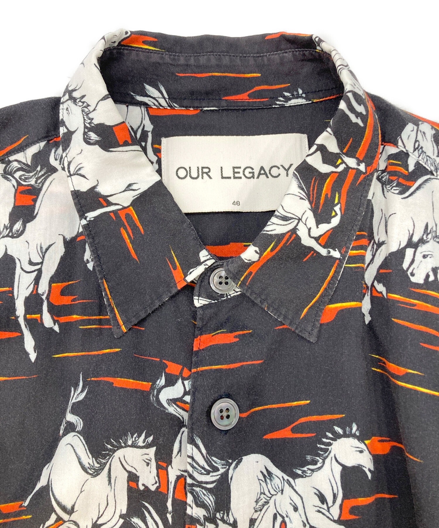 中古・古着通販】OUR LEGACY (アワーレガシー) Mustang shirt ブラック