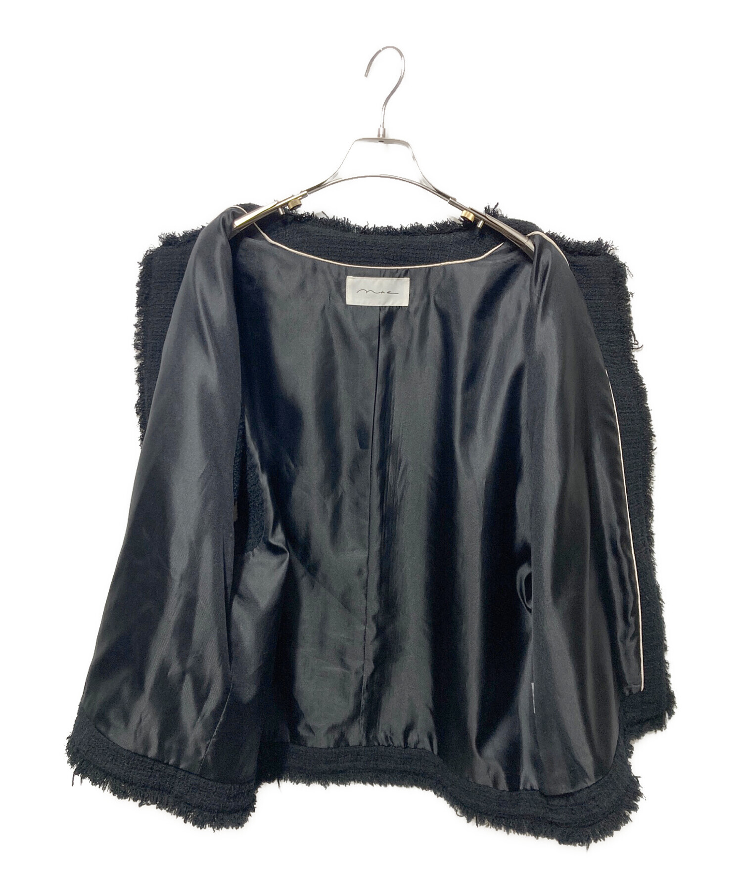 中古・古着通販】na.e (ナエ) Novel Tweed Vest ブラック サイズ