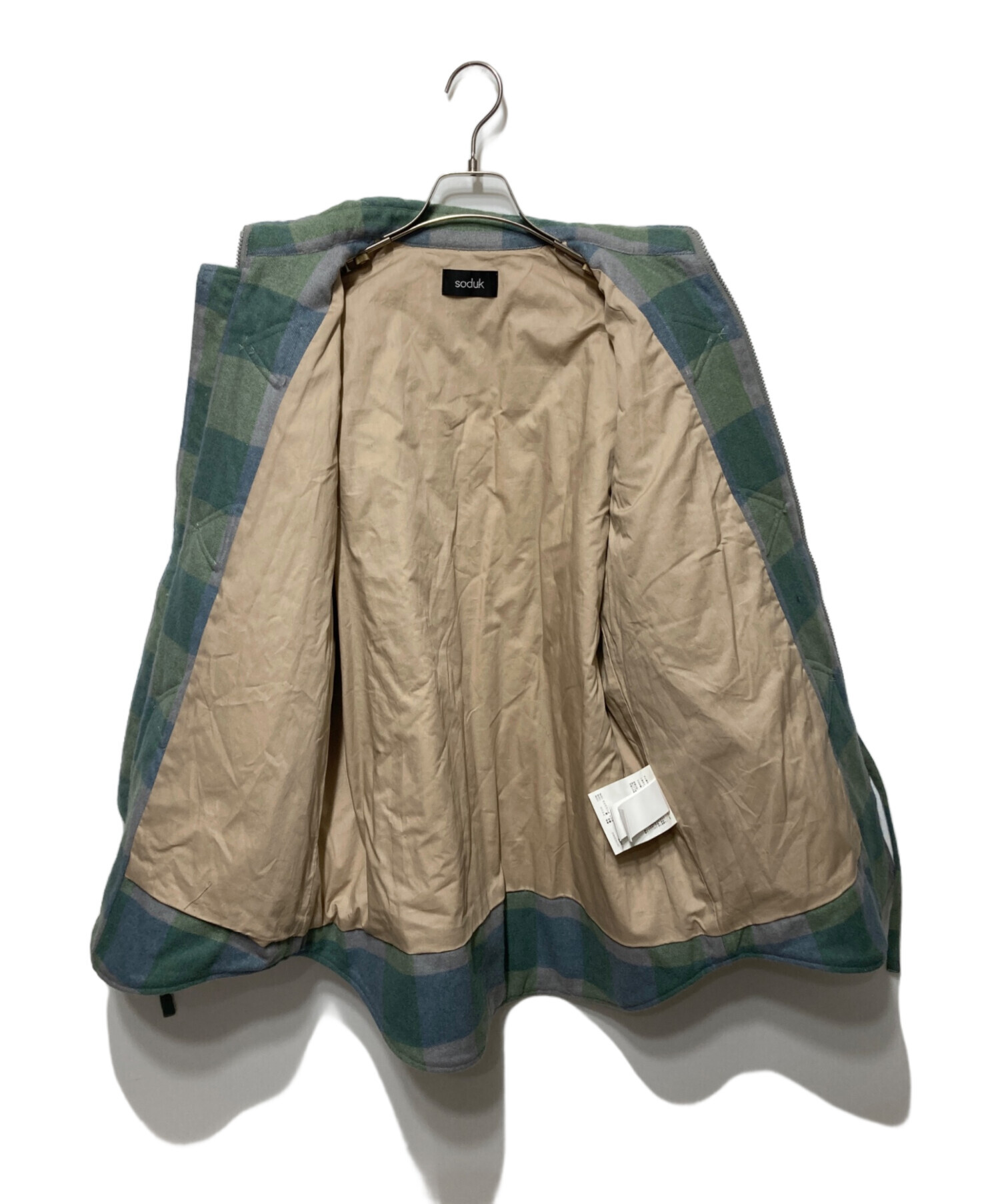 中古・古着通販】soduk (スドーク) puffy ribbon jacket グリーン 