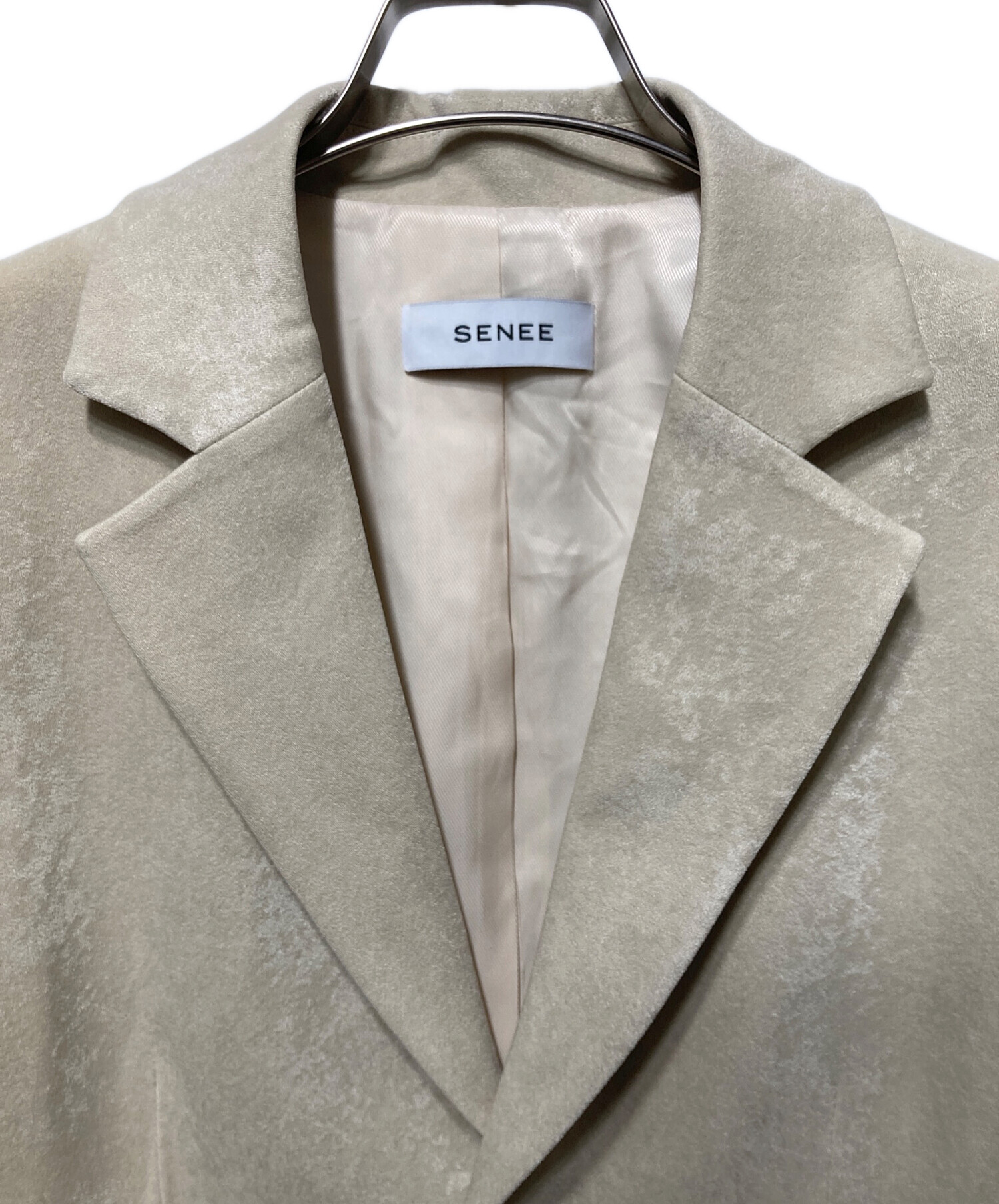 中古・古着通販】senee (セニー) mannish tailored ベージュ サイズ 