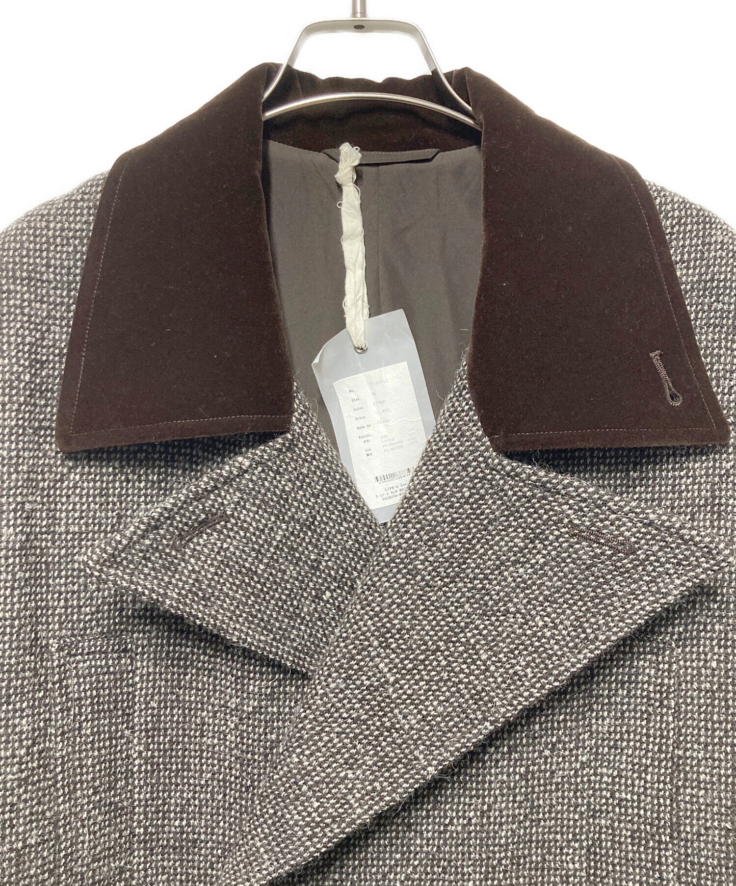中古・古着通販】TODAYFUL (トゥデイフル) Doublecollar Tweed Coat