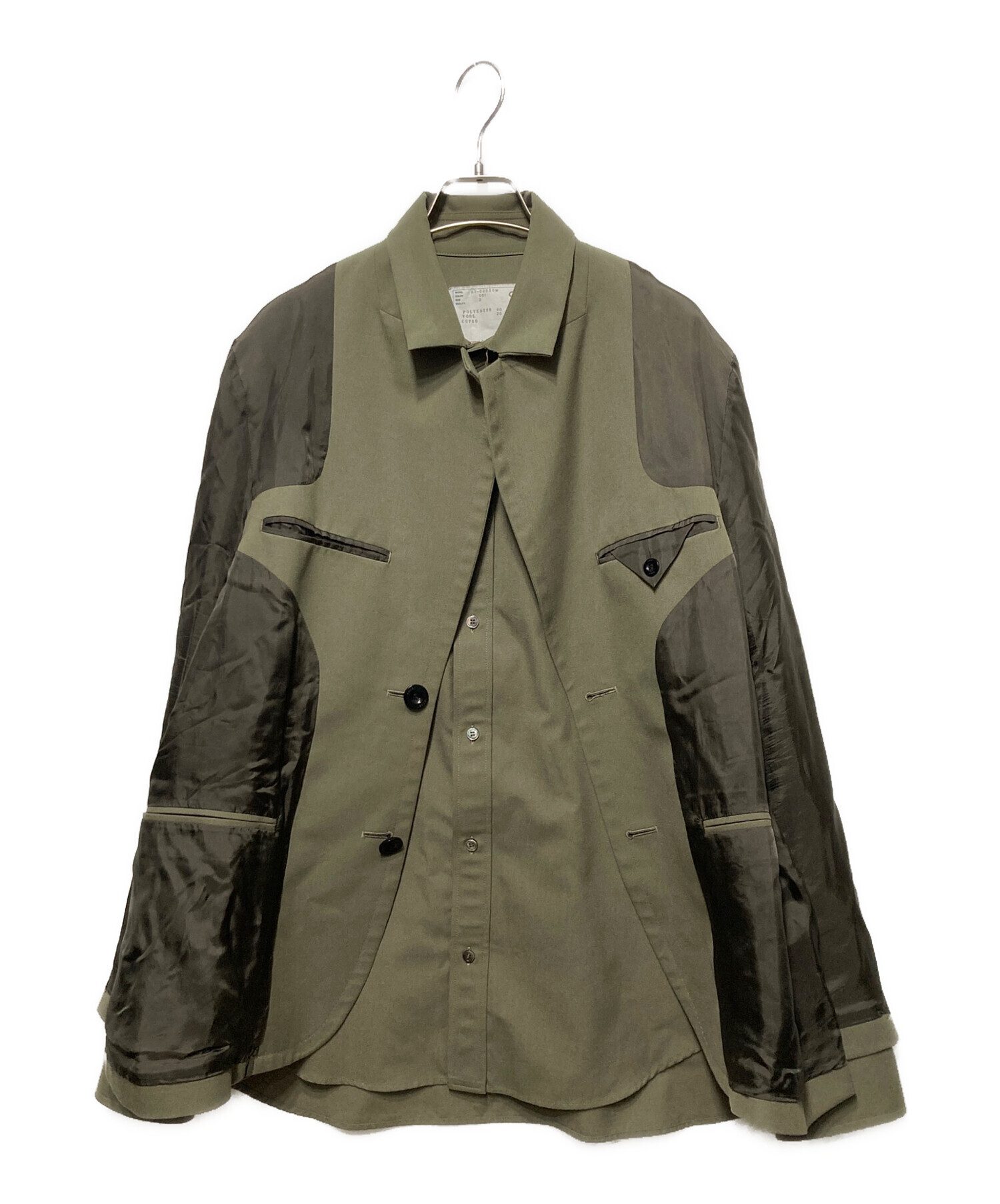 中古・古着通販】sacai (サカイ) Suiting Jacket カーキ サイズ:2 