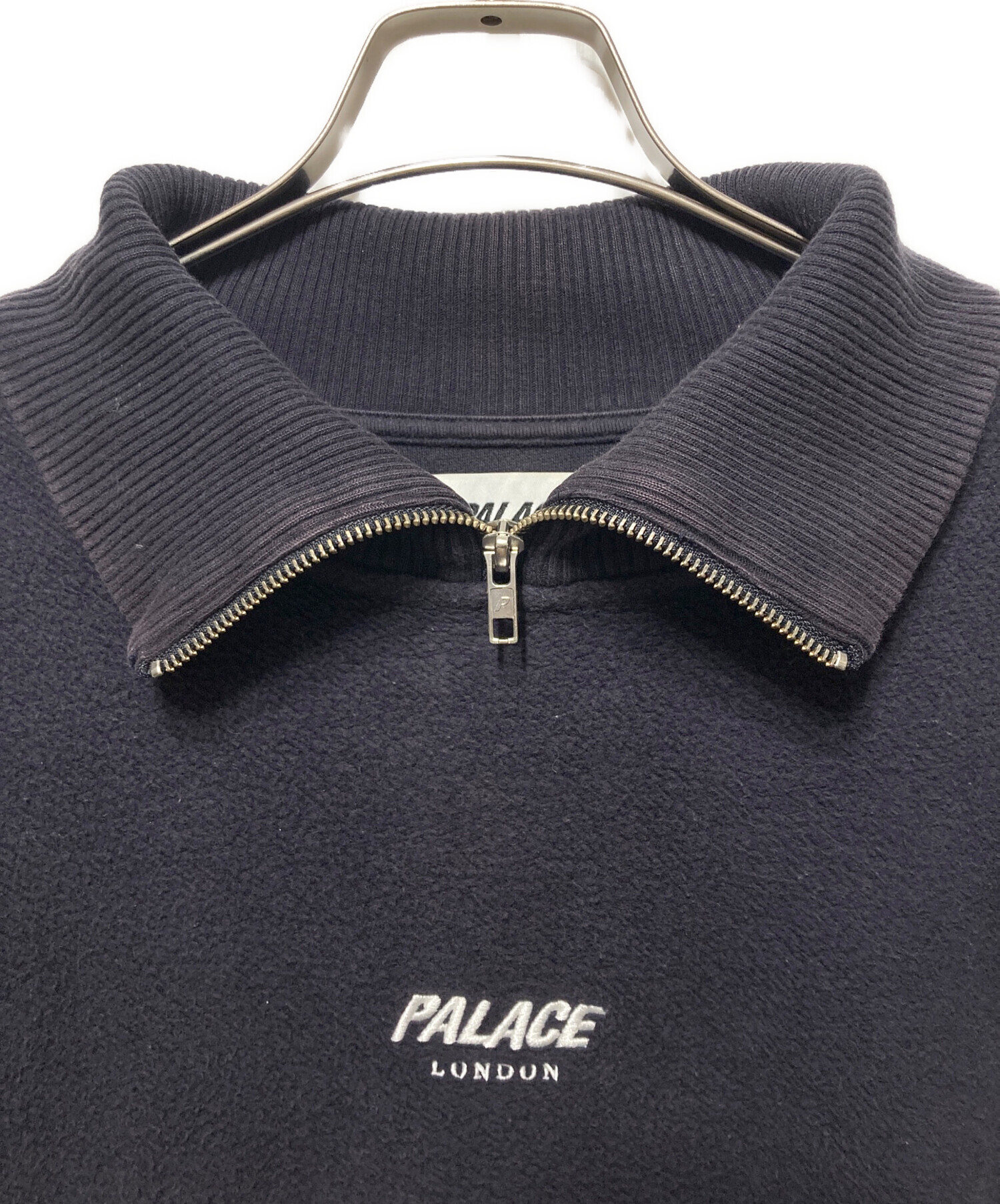 中古・古着通販】PALACE (パレス) Brusher Zip Neck Sweat ネイビー