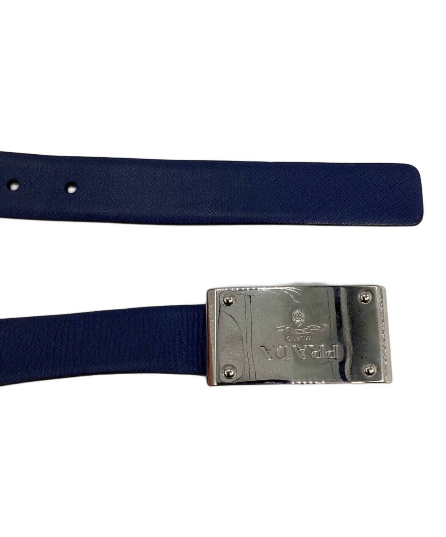 中古・古着通販】PRADA (プラダ) ベルト ネイビー｜ブランド・古着通販