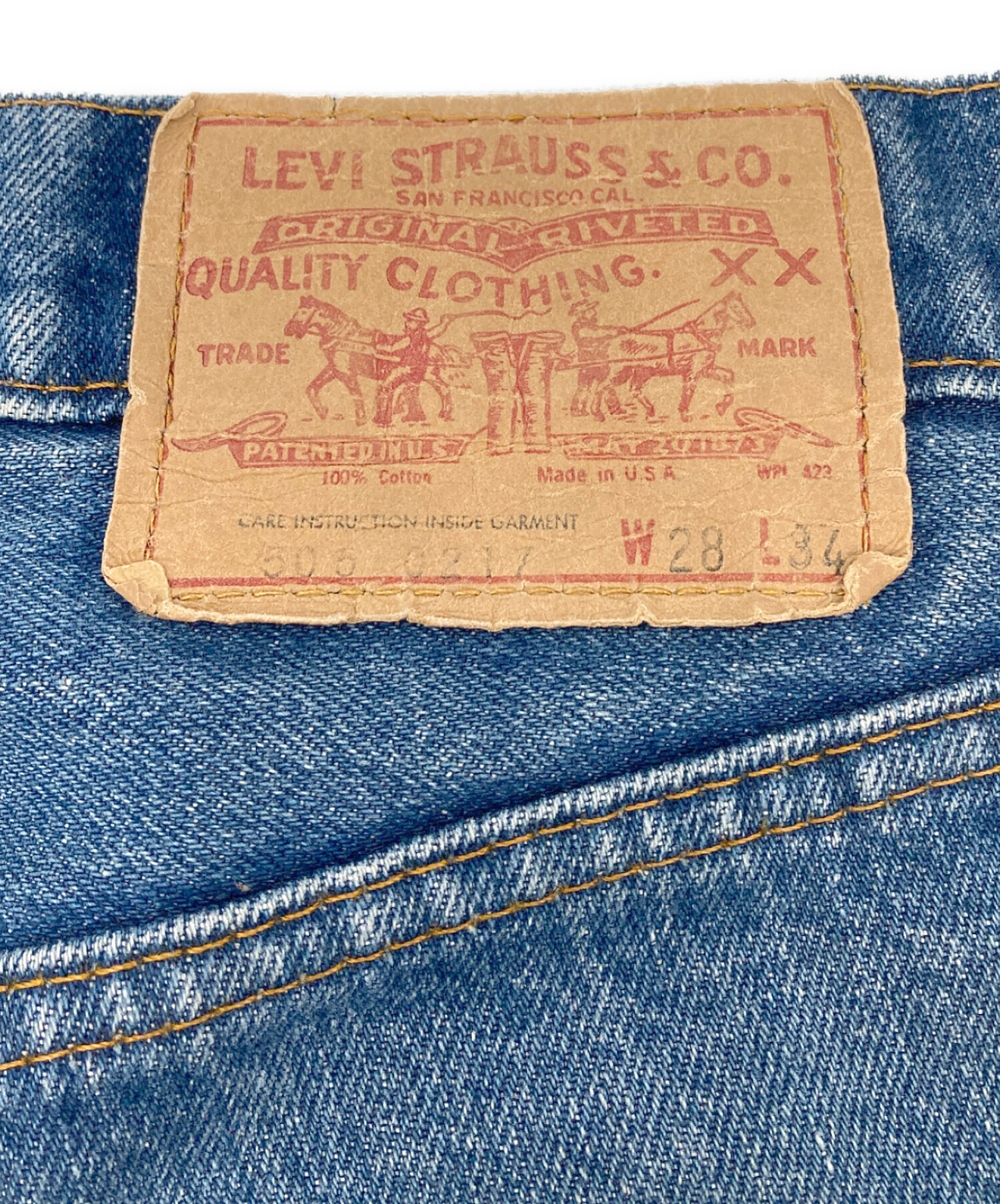 中古・古着通販】LEVI'S (リーバイス) 66後期505デニムパンツ