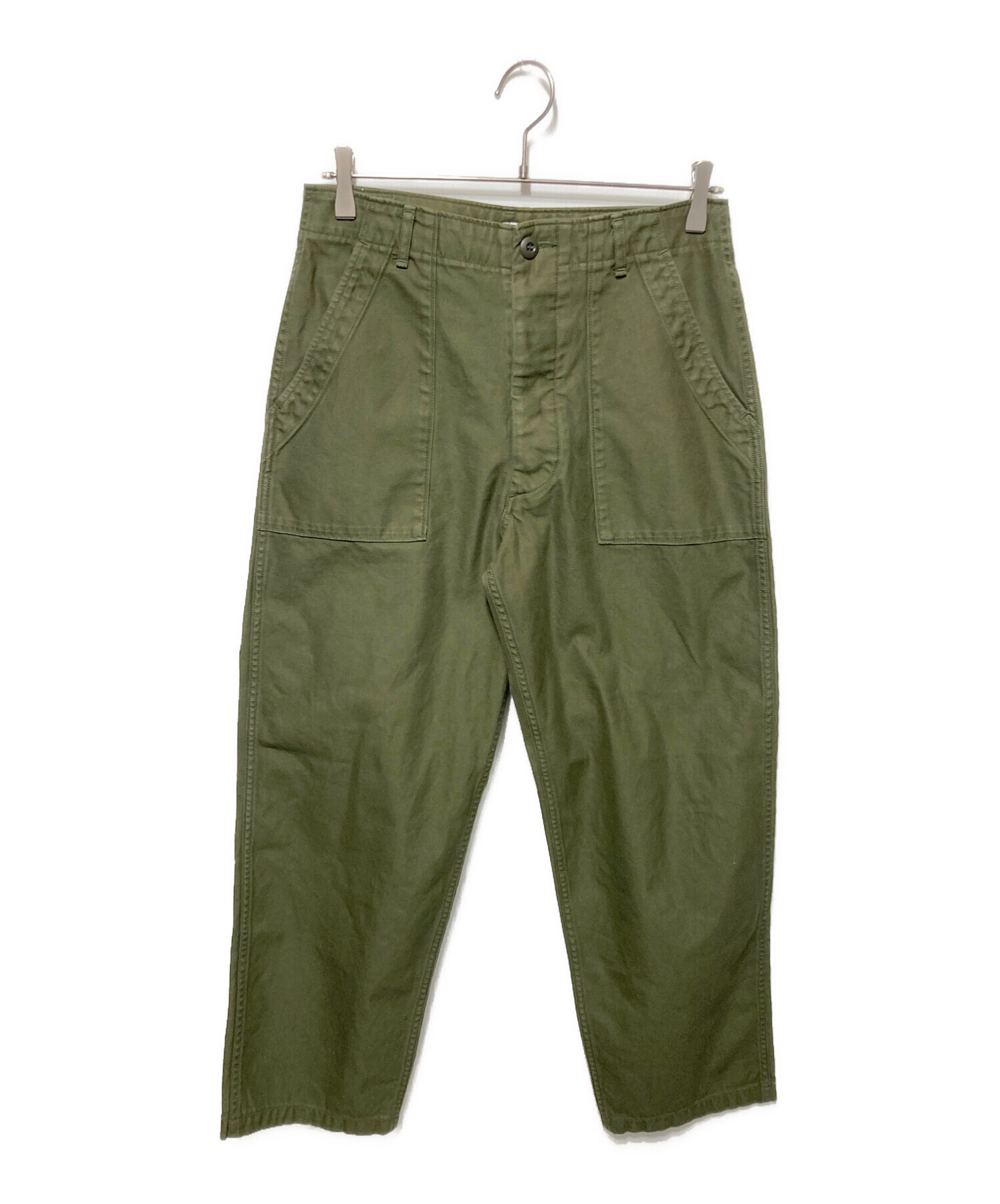 中古・古着通販】CIOTA (シオタ) バックサテンベイカーパンツ オリーブ