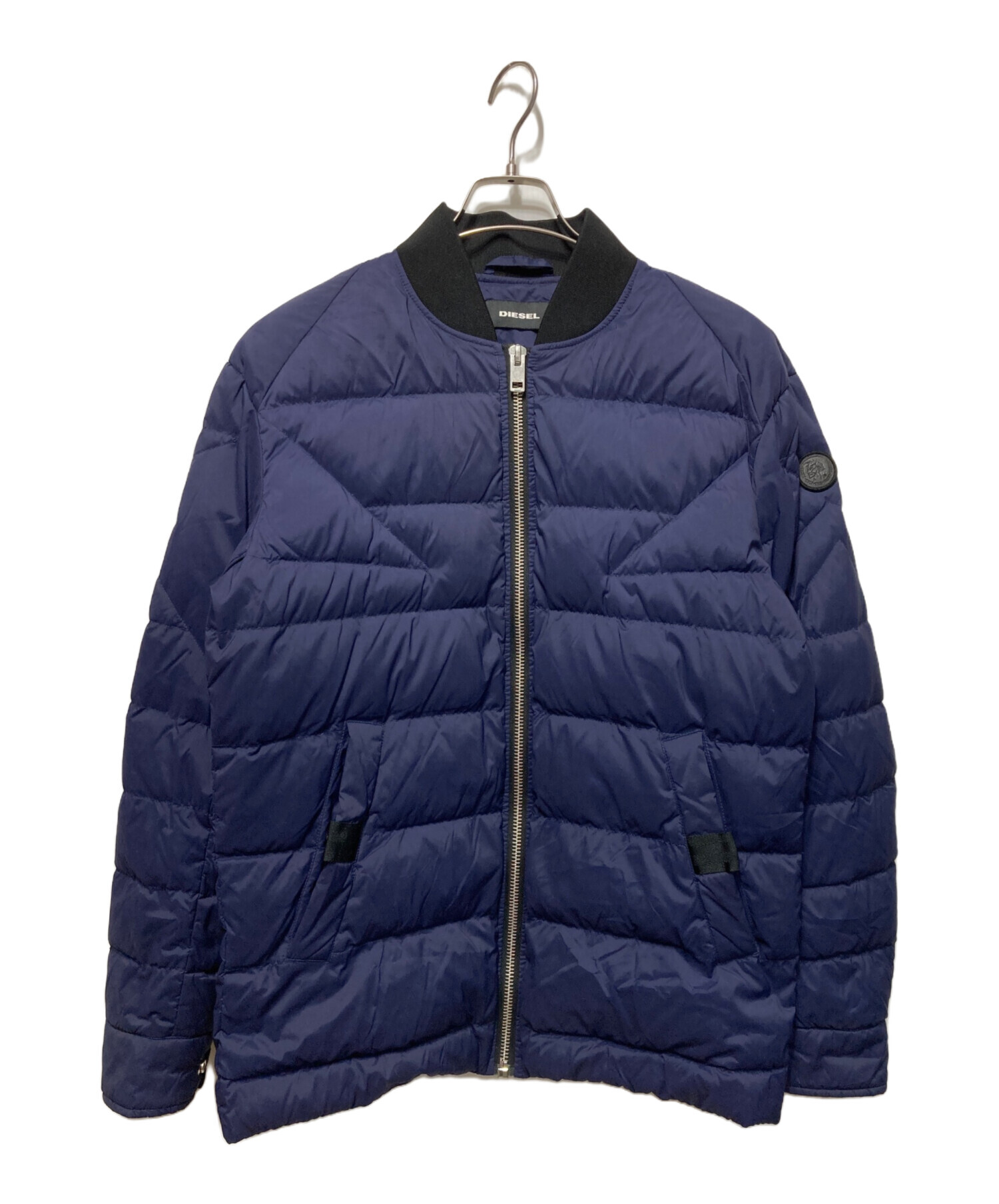DIESEL　ネイビーのダウンジャケット 中古・古着通販】DIESEL (ディーゼル) ダウンジャケット ネイビー