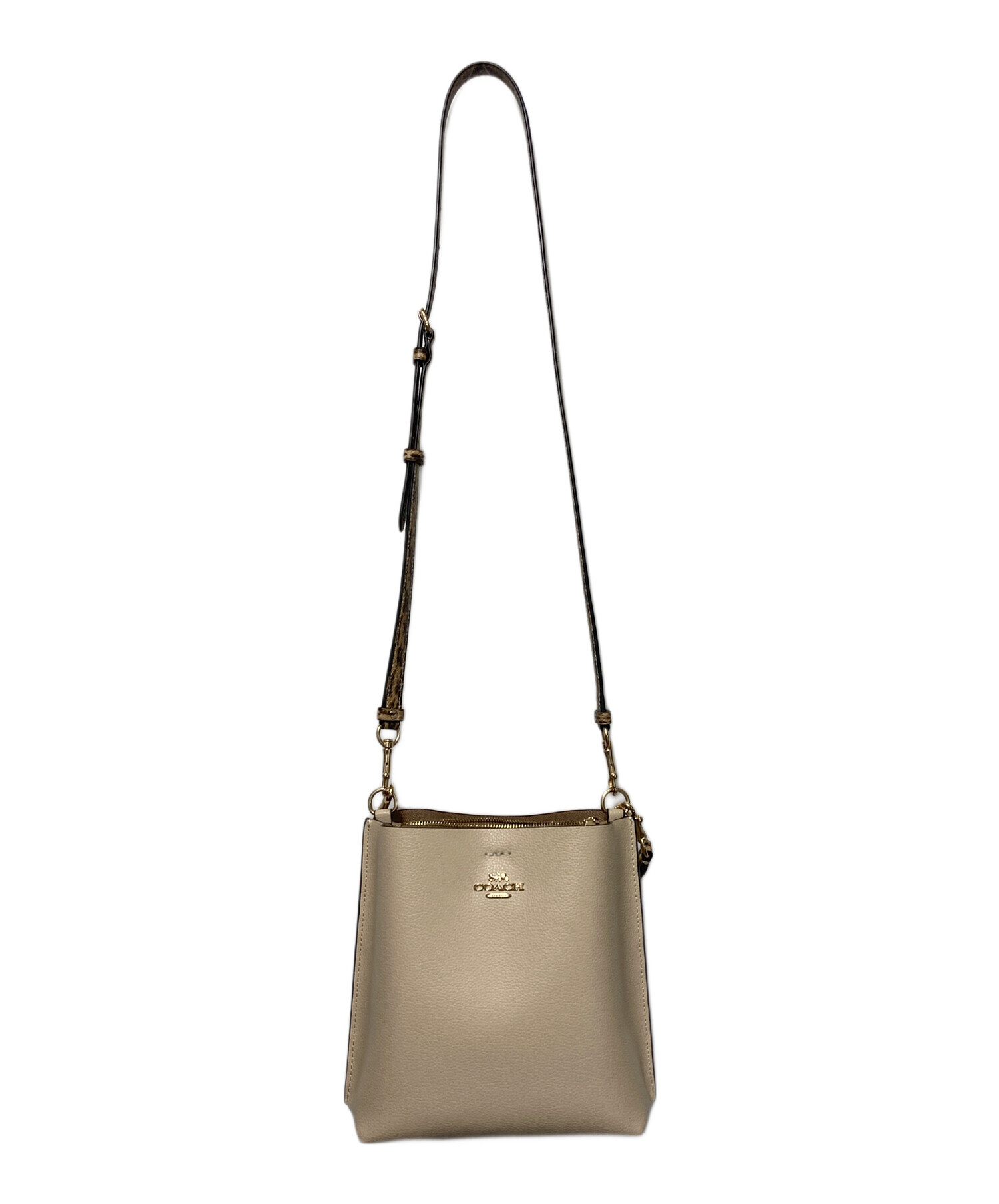 中古・古着通販】COACH (コーチ) 2WAYバッグ ベージュ｜ブランド・古着 