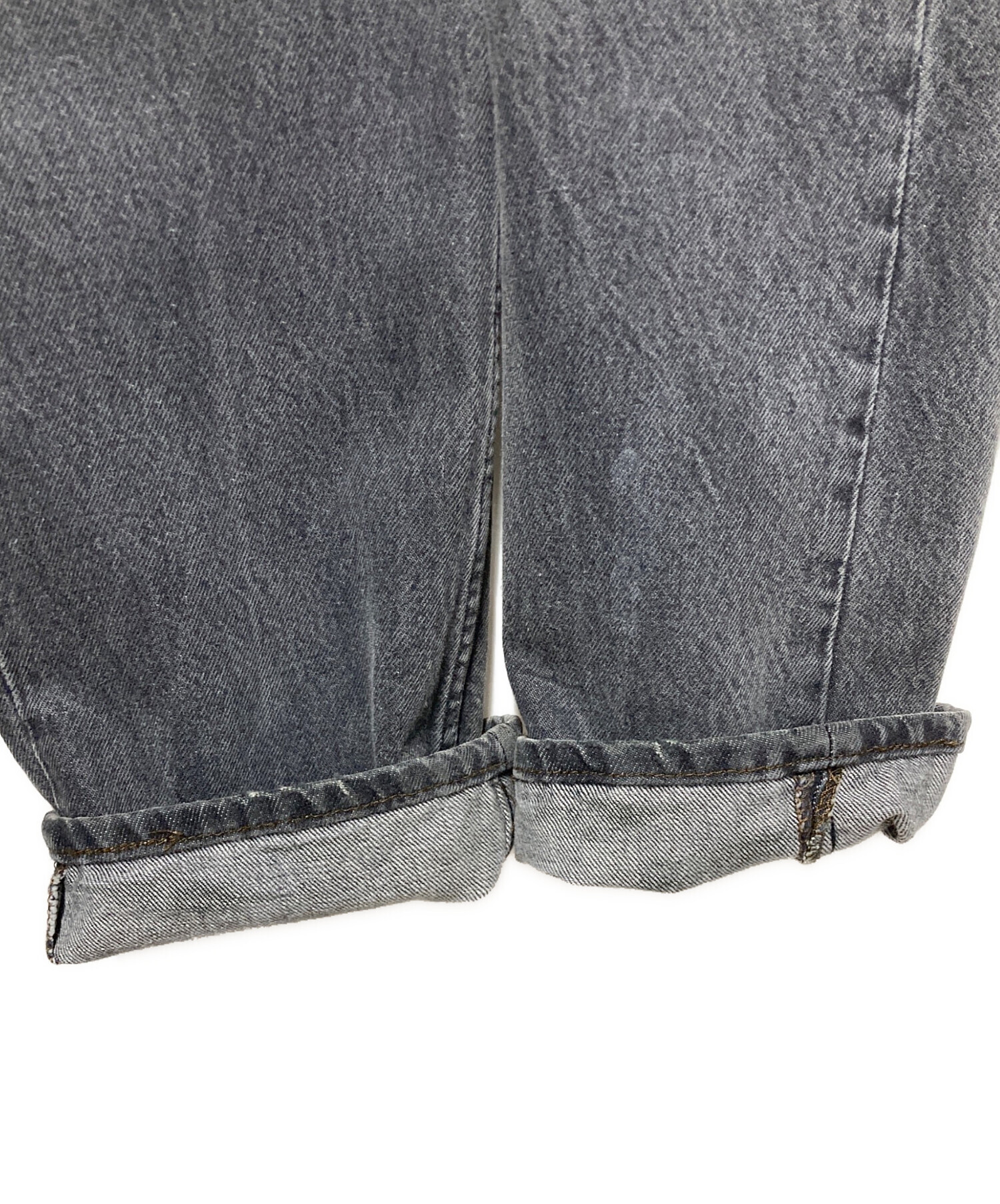 中古・古着通販】LEVI'S (リーバイス) 先染めブラックデニムパンツ