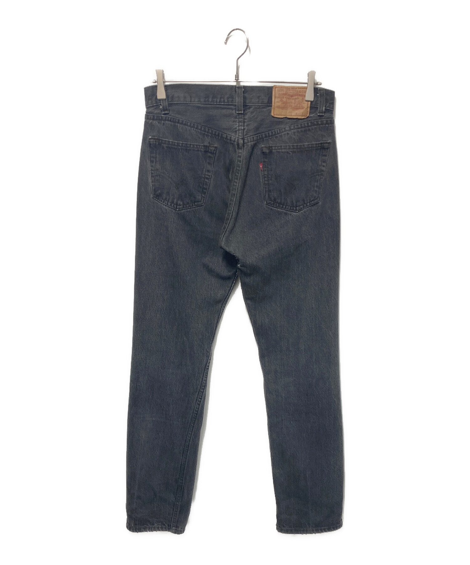 中古・古着通販】LEVI'S (リーバイス) 先染めブラックデニムパンツ