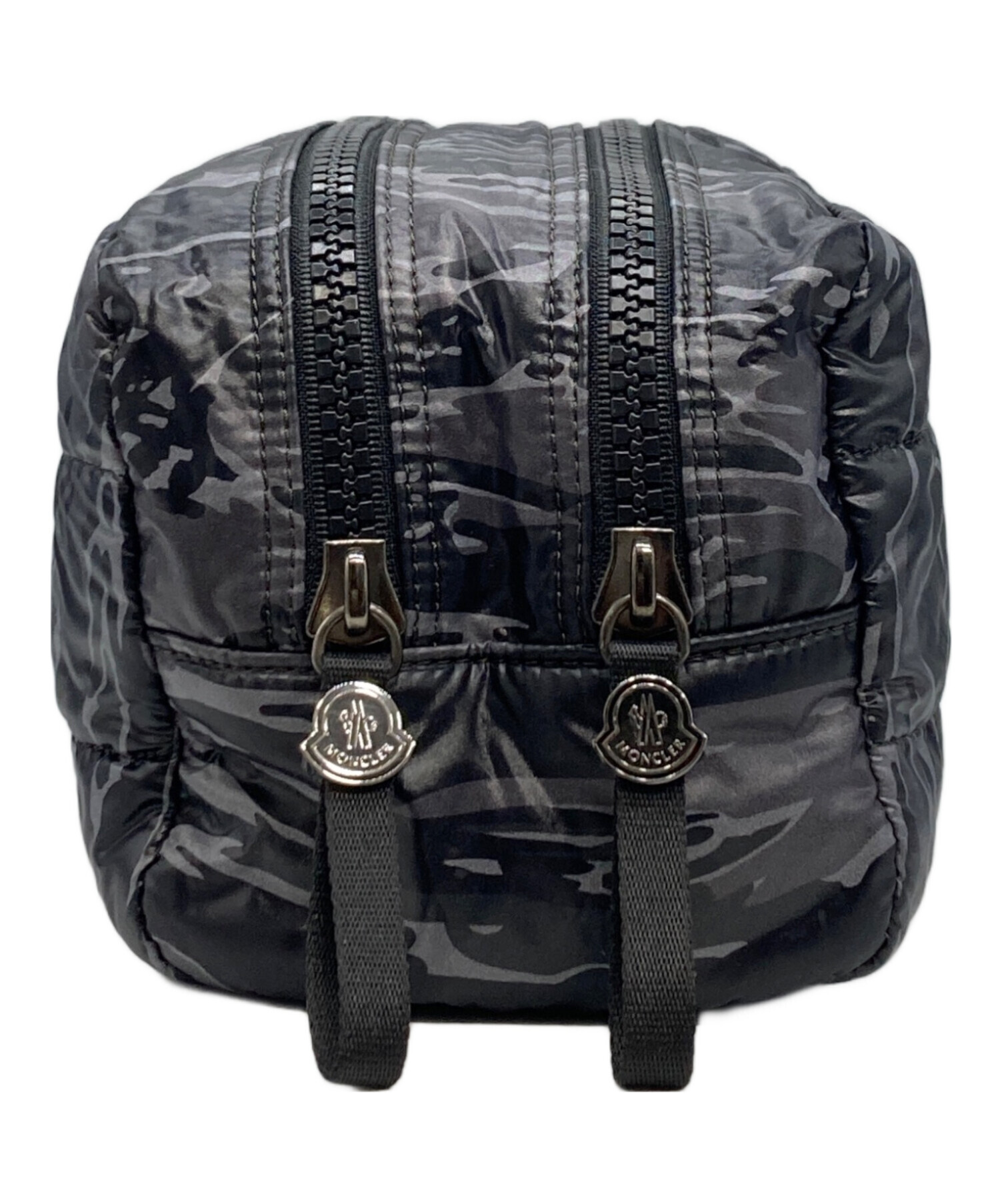 モンクレール✖︎リモア　ポーチ　黒✖︎グレー　迷彩柄 中古・古着通販】MONCLER (モンクレール) RIMOWA (リモワ) 迷彩柄