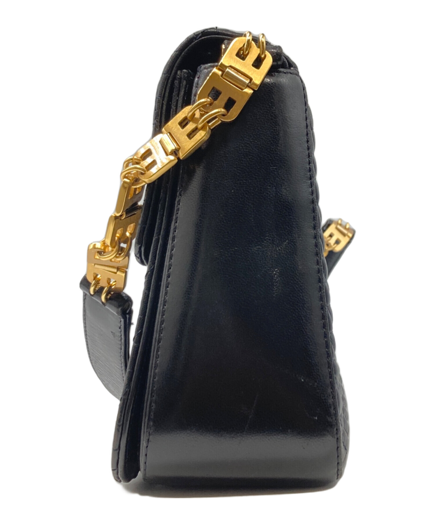 中古・古着通販】BALLY (バリー) キルティングロゴチェーンショルダー 