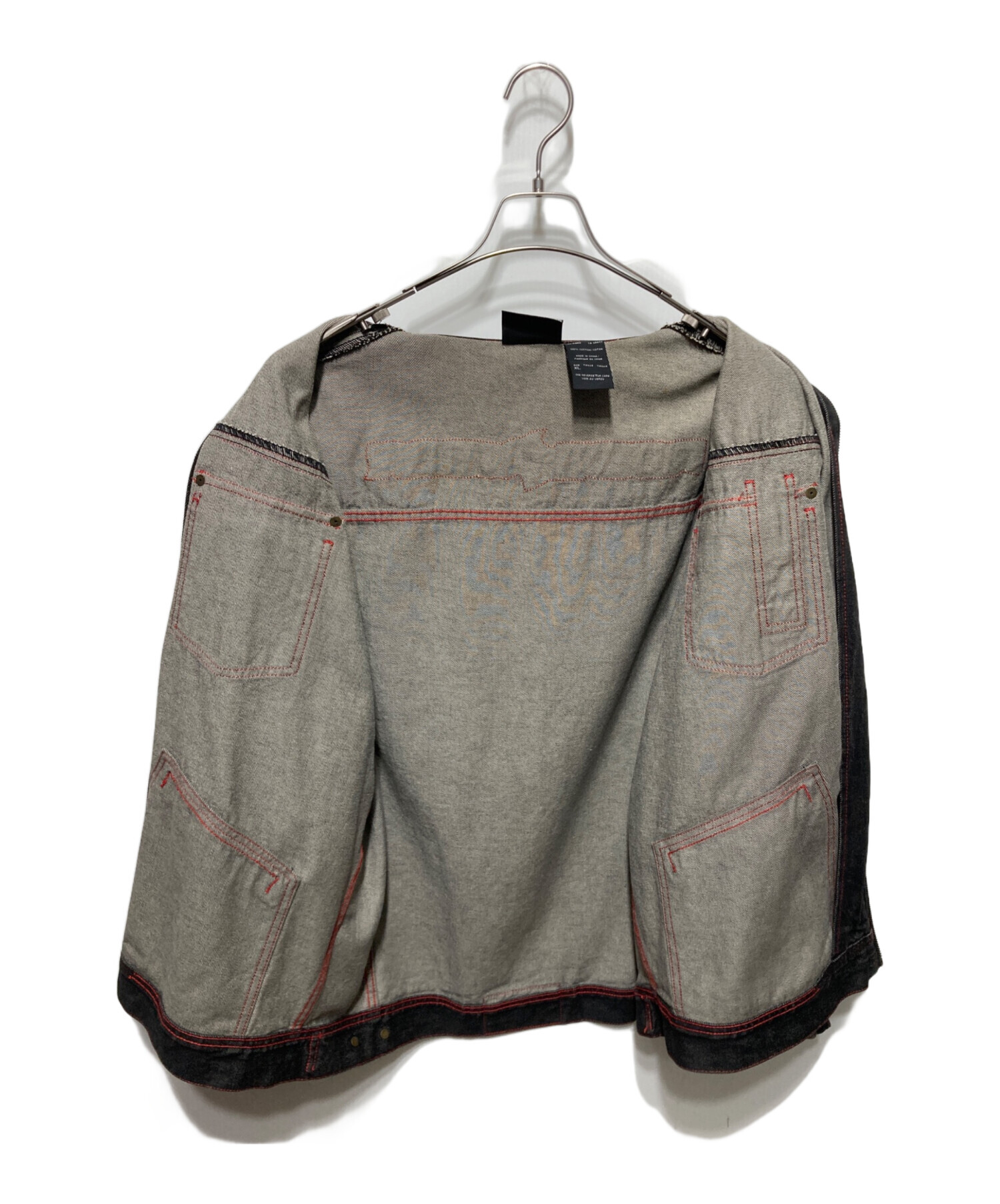 中古・古着通販】ROCA WEAR (ロカウェア) デニムジャケット ブラック