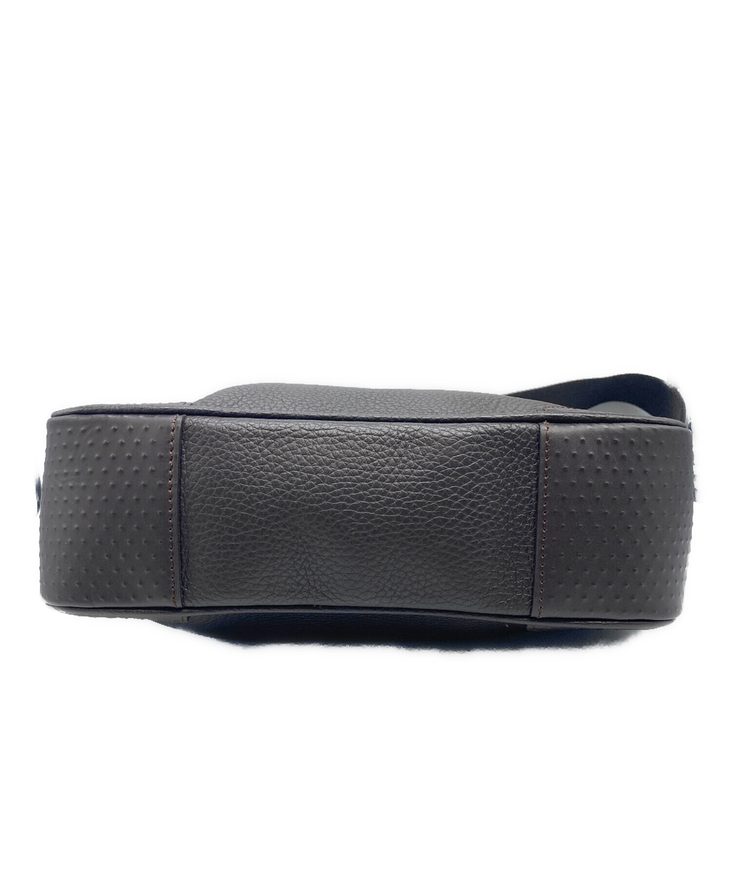 中古・古着通販】dunhill (ダンヒル) レザーフラップショルダーバッグ