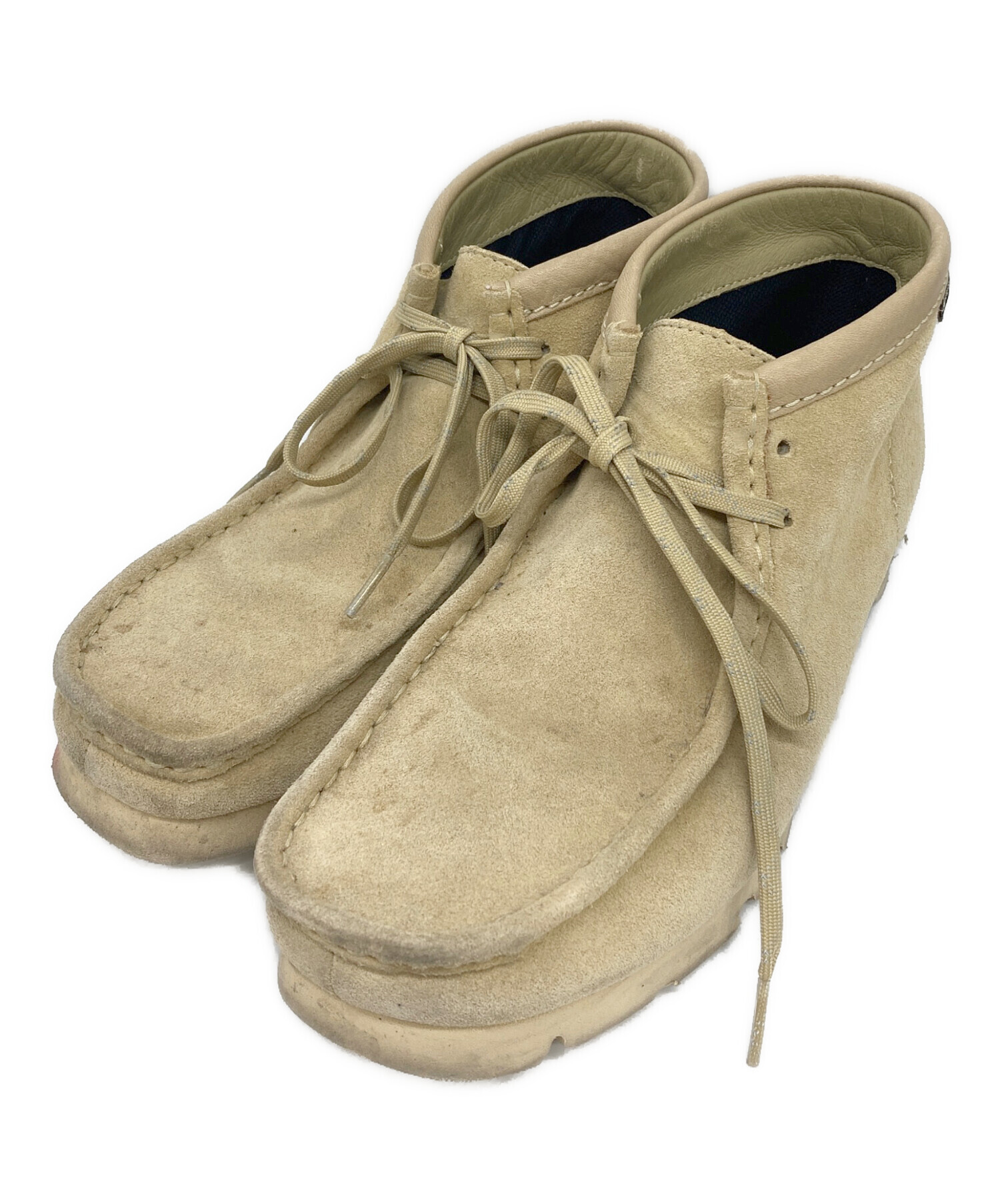 中古・古着通販】CLARKS (クラークス) ワラビーブーツ ベージュ サイズ