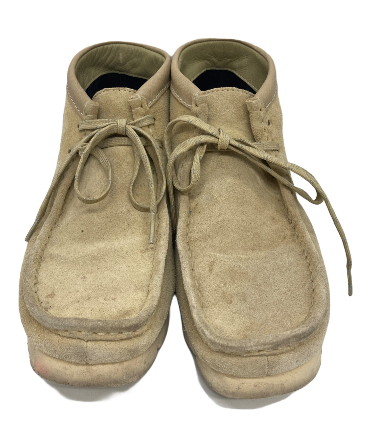 中古・古着通販】CLARKS (クラークス) ワラビーブーツ ベージュ サイズ