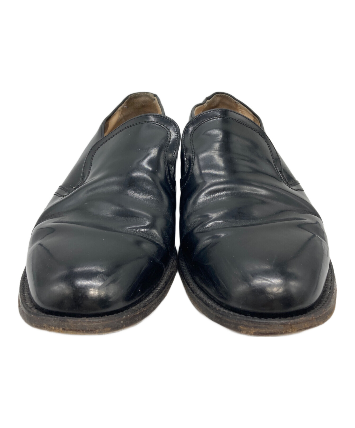 中古・古着通販】Alden (オールデン) レザースリッポン ブラック