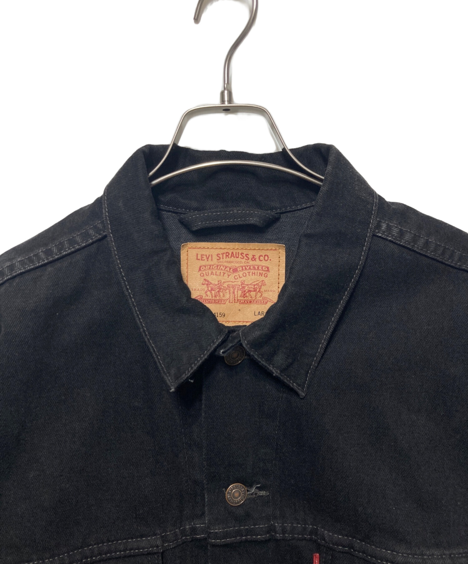 中古・古着通販】LEVI'S (リーバイス) 90'S ブラックデニムジャケット