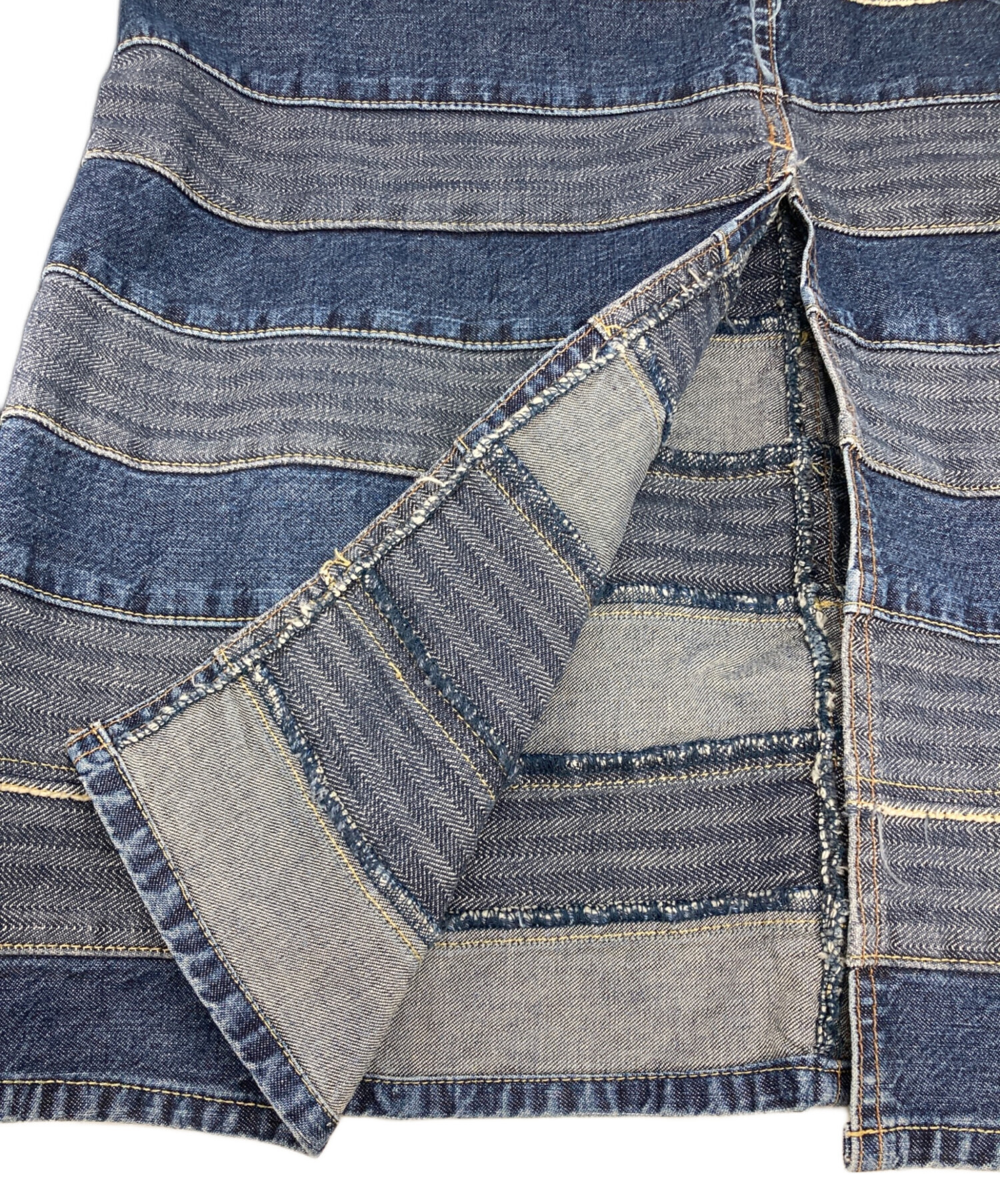 専用 ヒステリックグラマー 初期 ウミヘビ ツギハギ ロングデニムスカート M HYSTERIC GLAMOUR(ヒステリックグラマー) 00's Umihebi denim pants