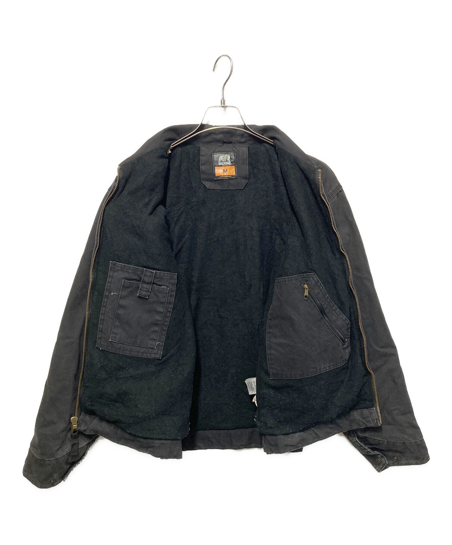 中古・古着通販】BERNE (バーン) ダックジャケット ブラック サイズ:M