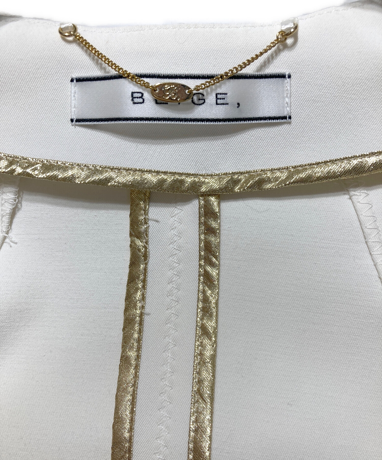 中古・古着通販】BEIGE (ベイジ) CAROLE / ノーカラージャケット